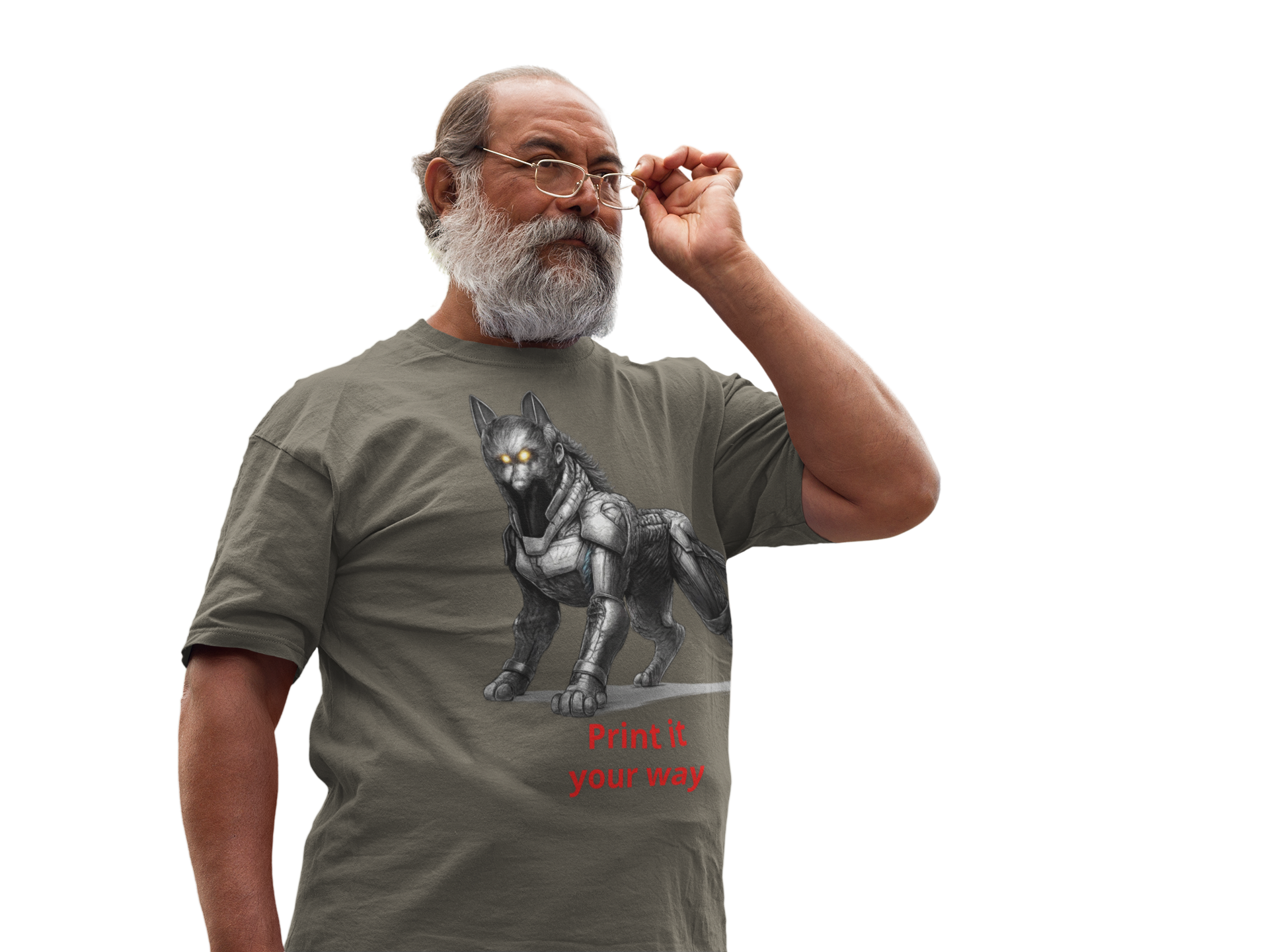 Cyber SHEP T‑Shirt — Robotic Shep Graphic Tee (Print It Your Way) Techie Geek Merch product thumbnail image Cyber SHEP T‑Shirt — Robotic Shep Graphic Tee (Print It Your Way) Techie Geek Merch product thumbnail image