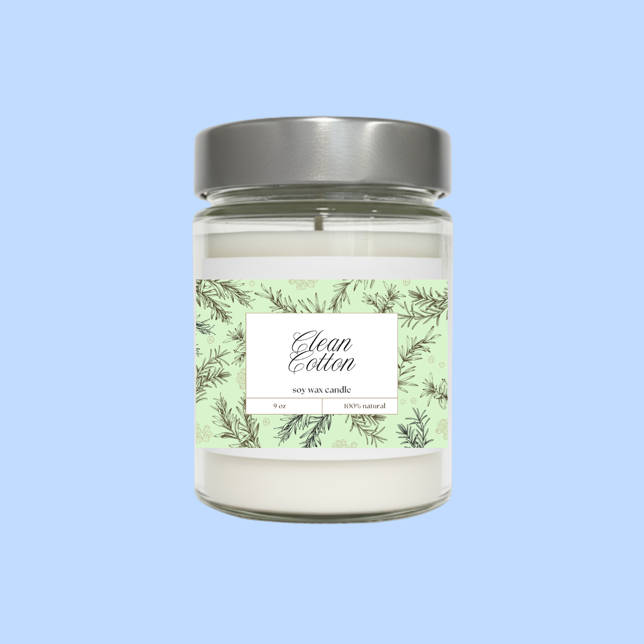 Clean Cotton Soy Wax Candle — 9 oz Jar product thumbnail image Clean Cotton Soy Wax Candle — 9 oz Jar product thumbnail image