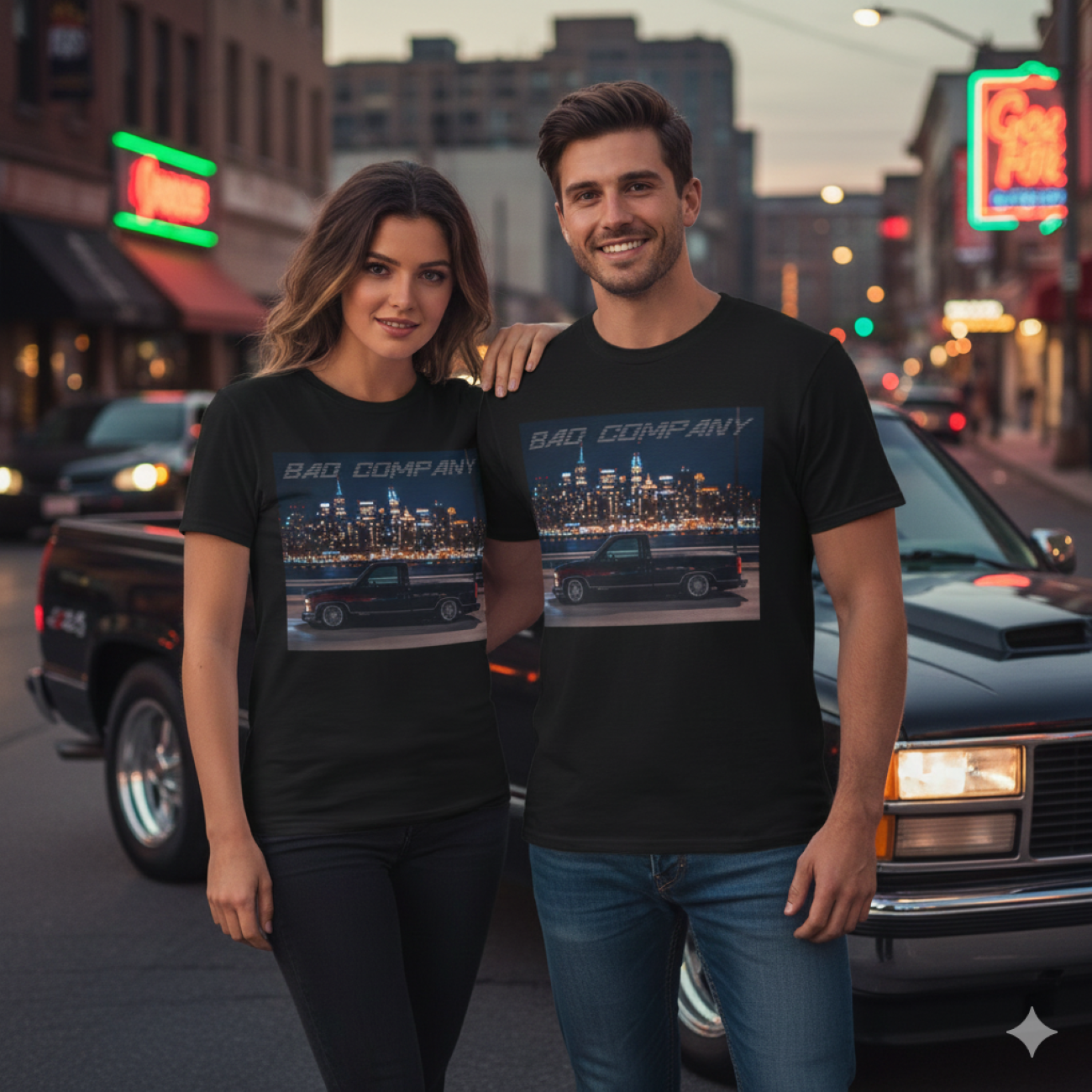 "Bad Company"Tee —  Vintage Skyline Graphic T-Shirt product thumbnail image