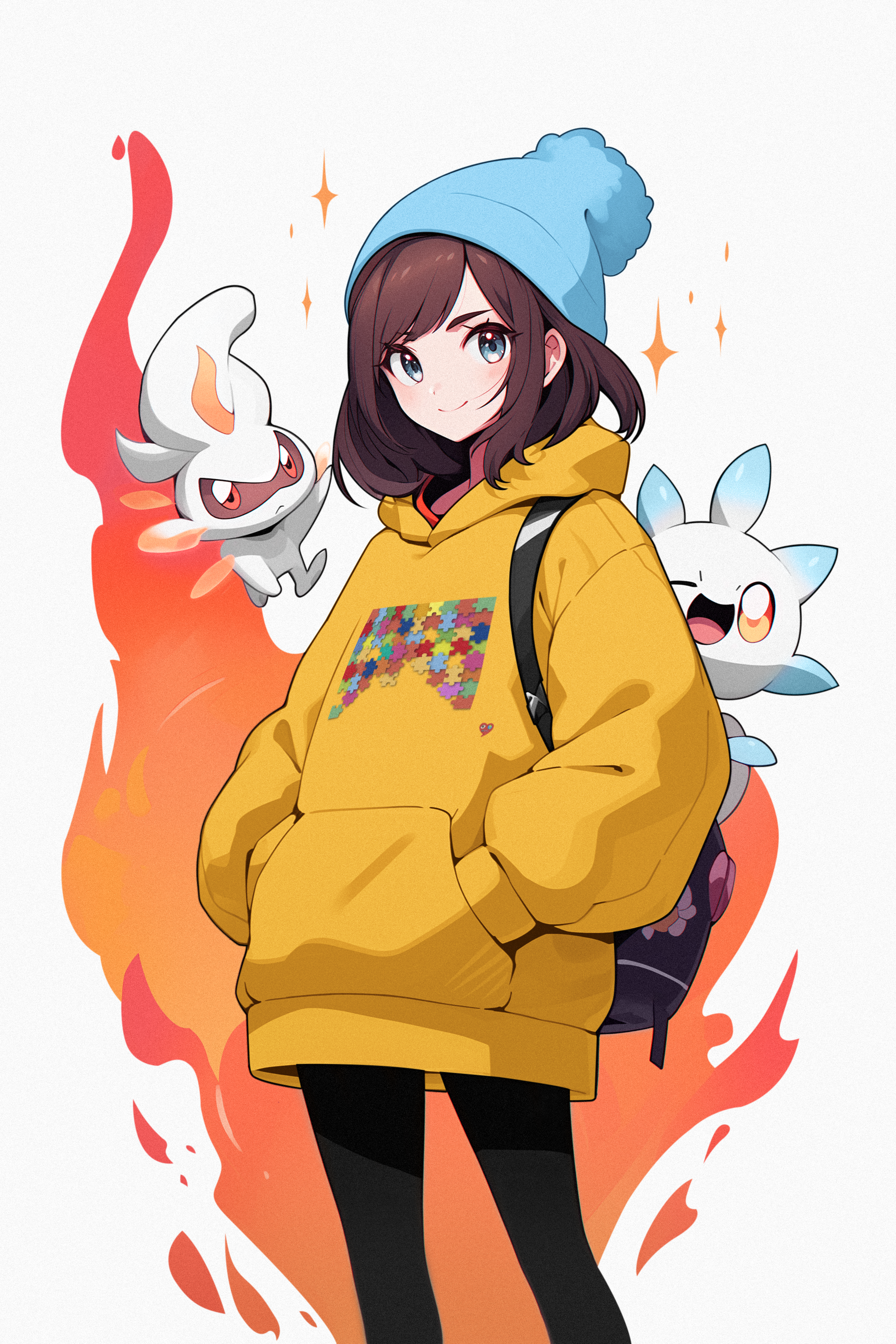 Autism Awareness Colorful Puzzle Heart Design — Autism Awareness Kids Sweatshirt product thumbnail image