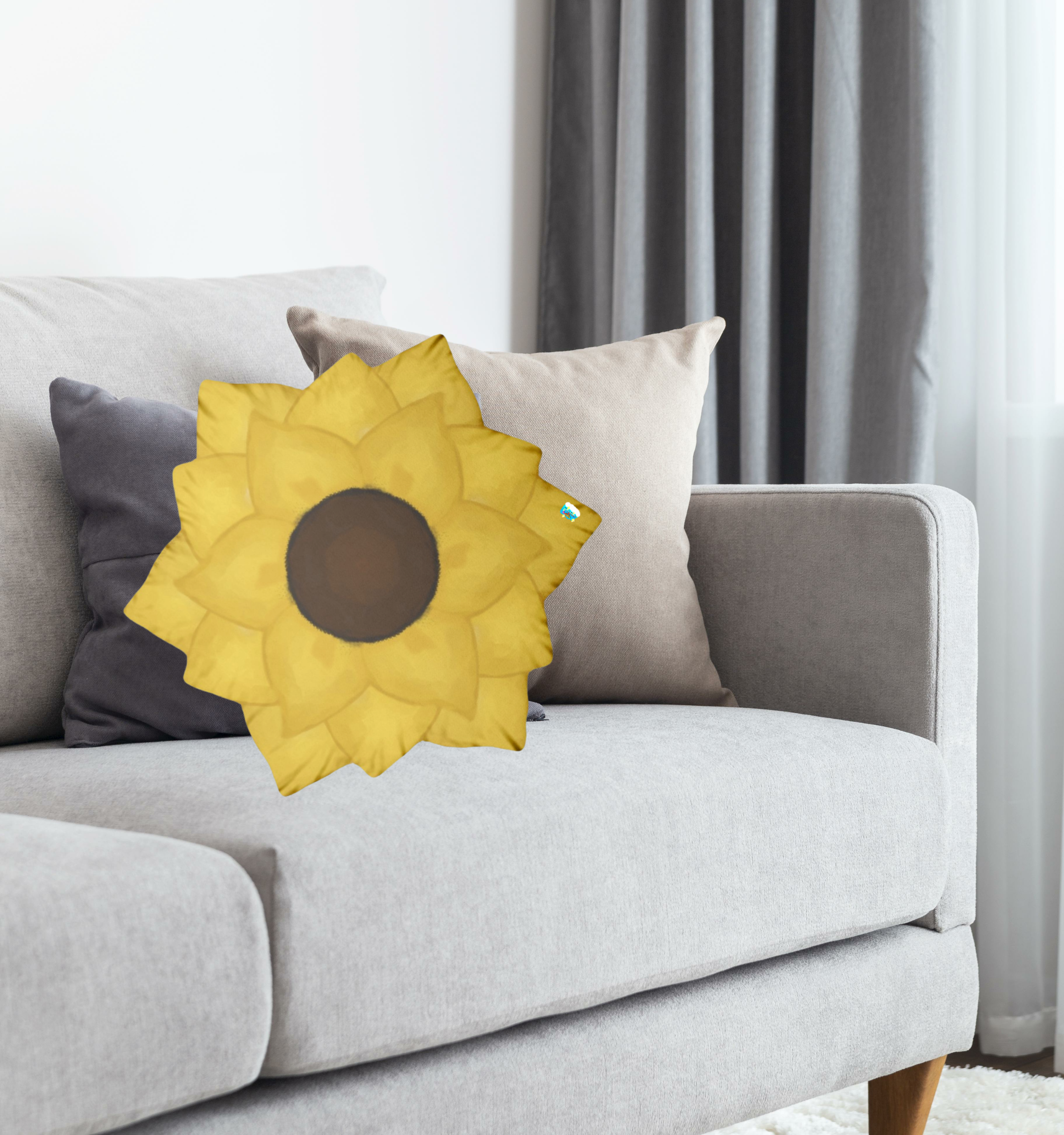 Bright Sun-Flower Custom Shaped Pillows product thumbnail image