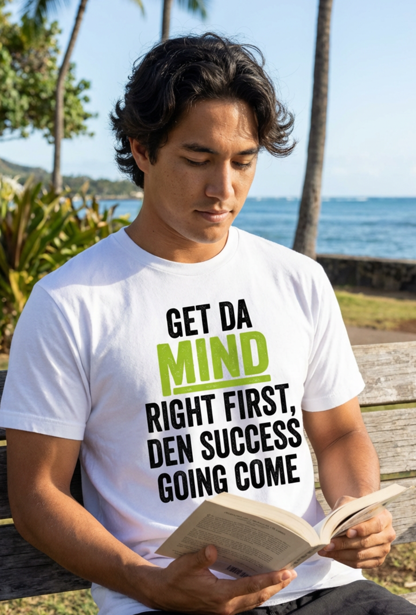 Get Da Mind Right First, Den Success Going Come Unisex T-Shirt — Inspirational Success Quote Tee product thumbnail image Get Da Mind Right First, Den Success Going Come Unisex T-Shirt — Inspirational Success Quote Tee product thumbnail image