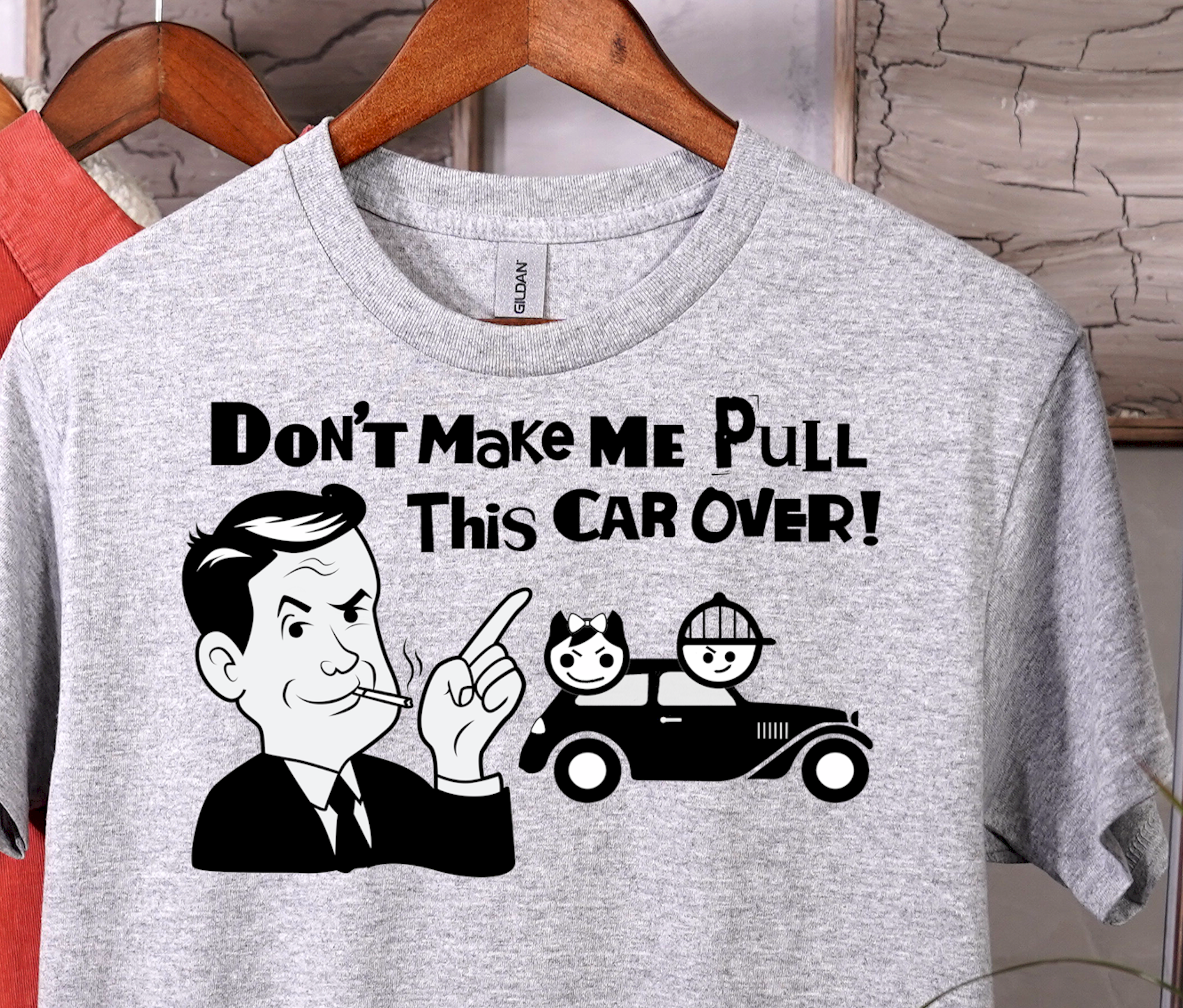 Dont Make Me Pull This Car Over ! - Heavy Cotton Tee, Funny Tee Shirts, Cute Tee Shirts, Silly Tee Shirts, Retro product thumbnail image Dont Make Me Pull This Car Over ! - Heavy Cotton Tee, Funny Tee Shirts, Cute Tee Shirts, Silly Tee Shirts, Retro product thumbnail image