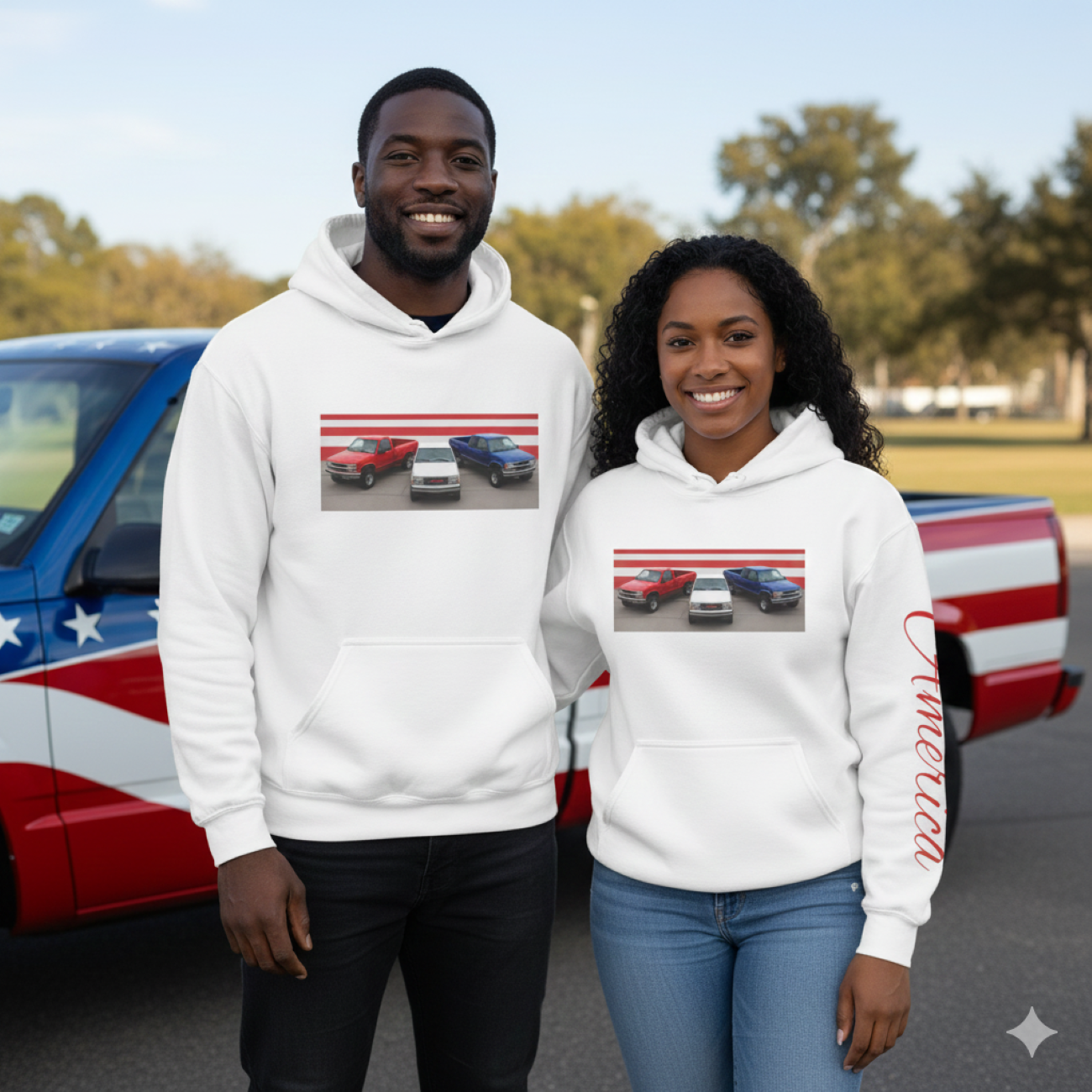 "America: Unisex Heavy Blend™ Hooded Sweatshirt product thumbnail image
