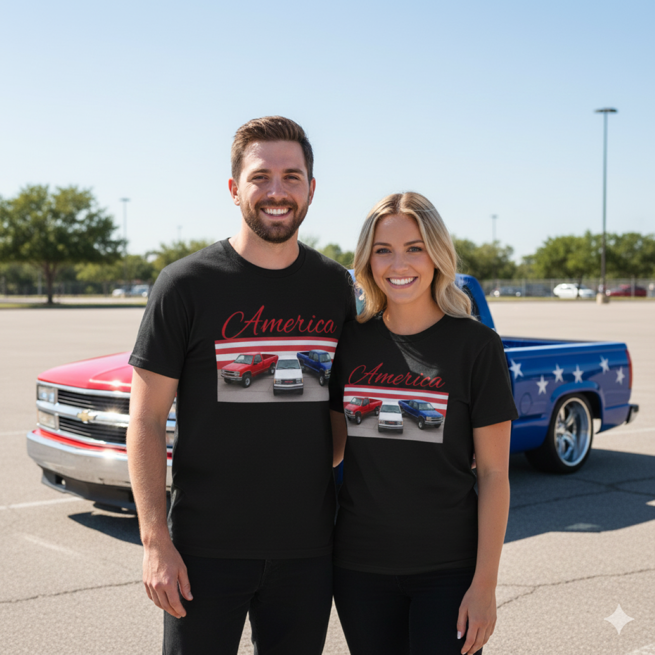 "America" Unisex Cotton Tee product thumbnail image "America" Unisex Cotton Tee product thumbnail image