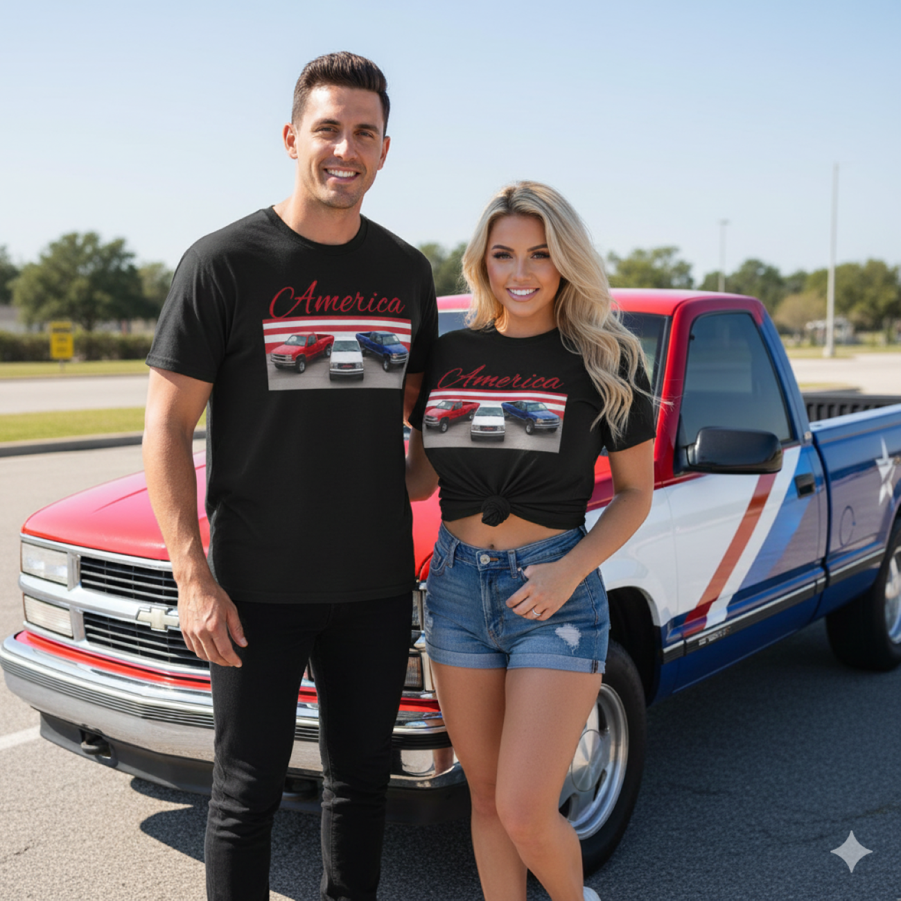 "America" Unisex Cotton Tee product thumbnail image