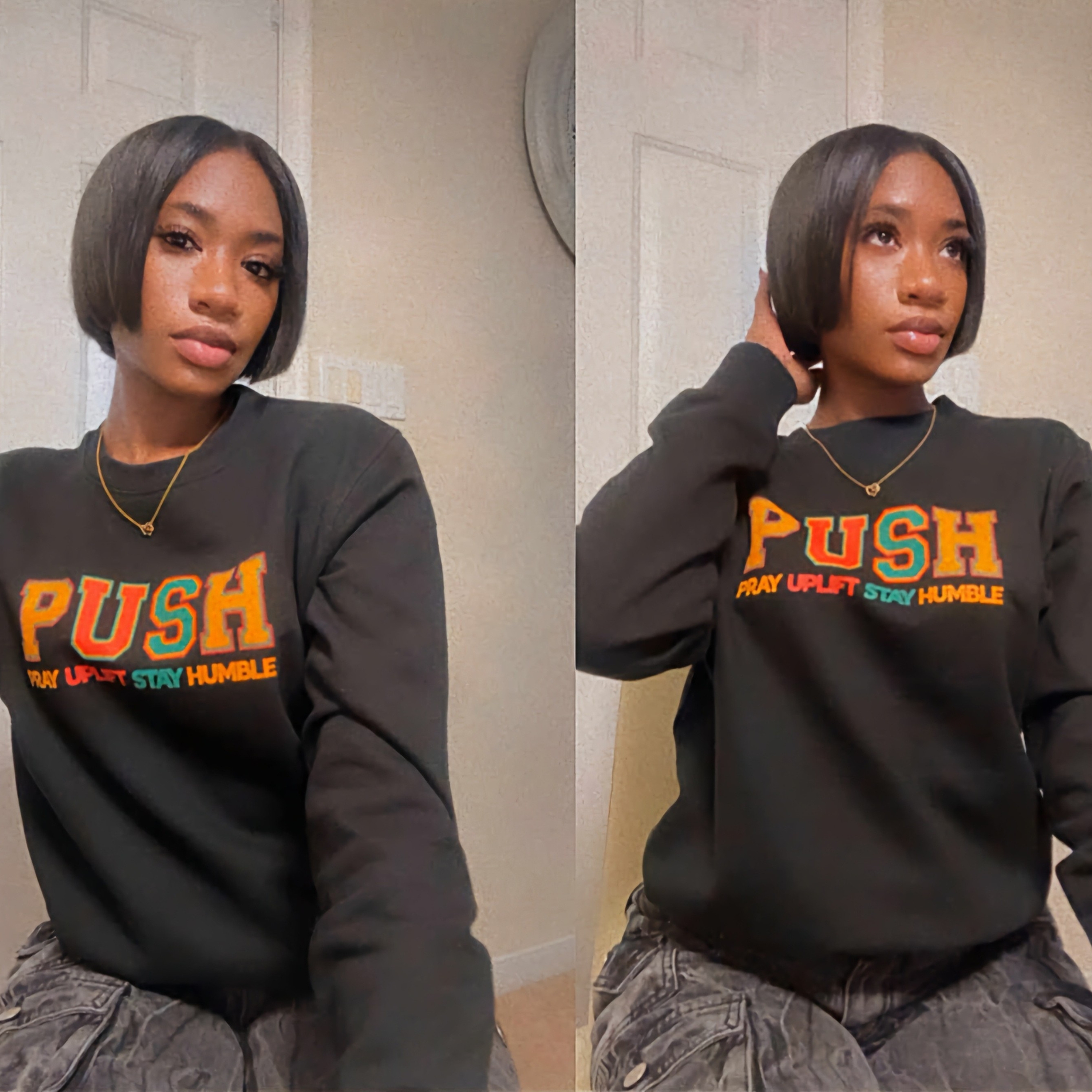 Unisex "PUSH" Culture Wave Sweatshirt