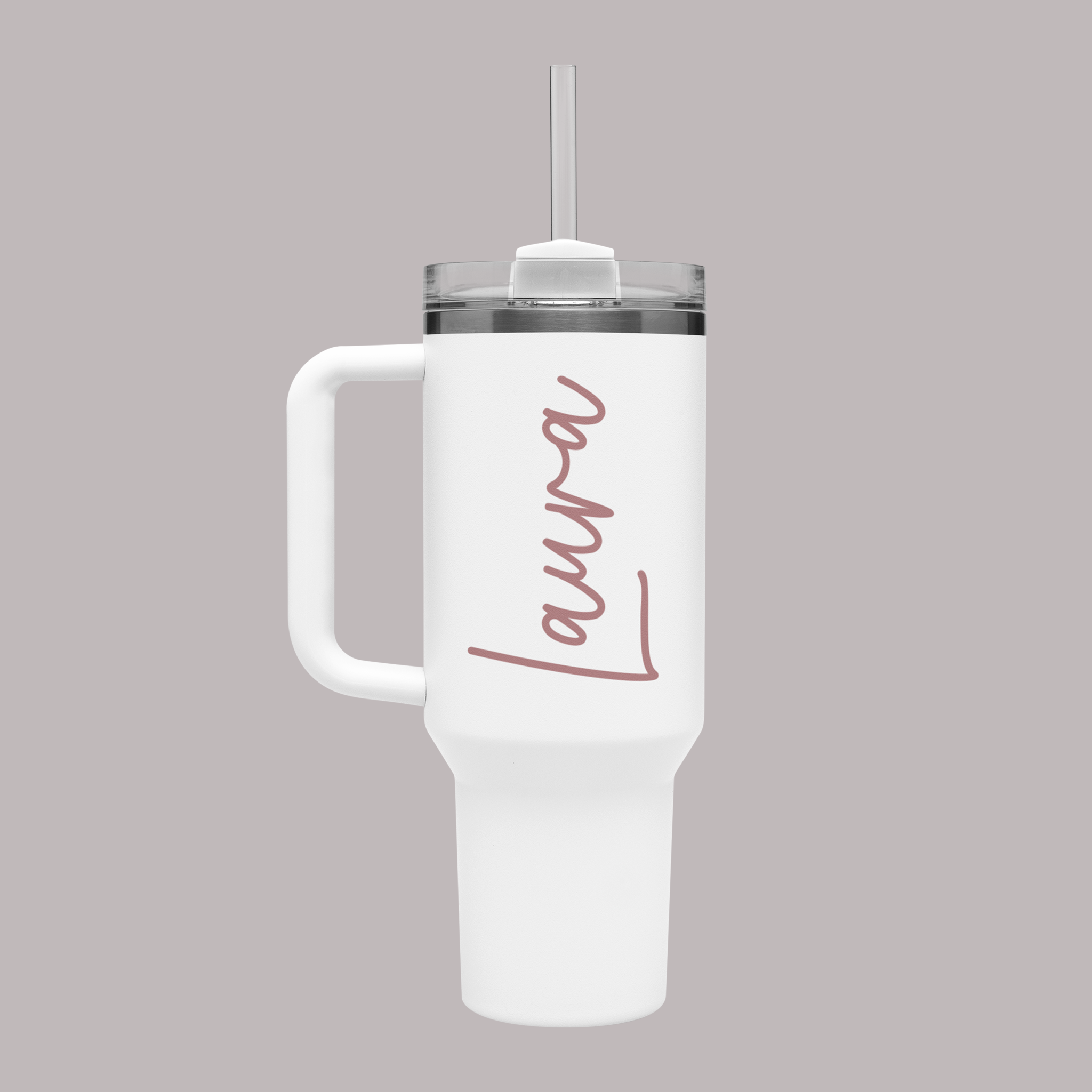 Personalized 40oz Maxi Cup Travel Mug with Handle — Customizable product thumbnail image