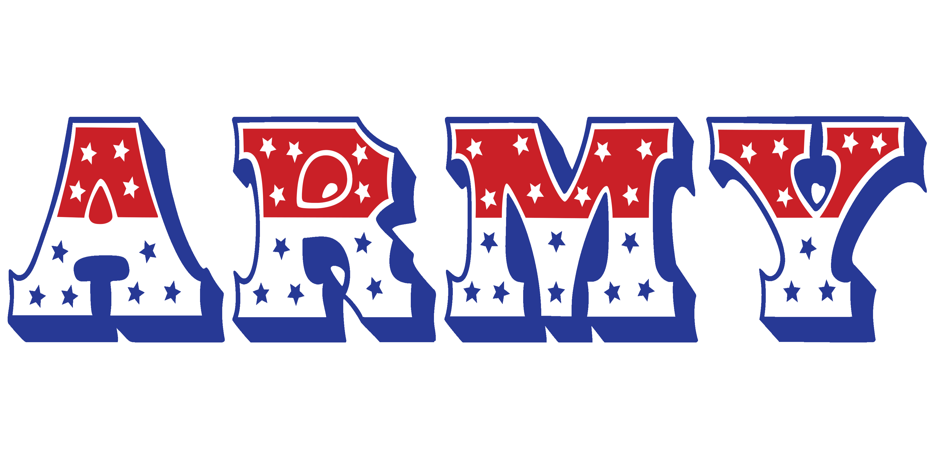 15oz ARMY Patriotic Ceramic Mug — Red, White &amp; Blue Star Lettering (this item qualifies for FREE SHIPPING)