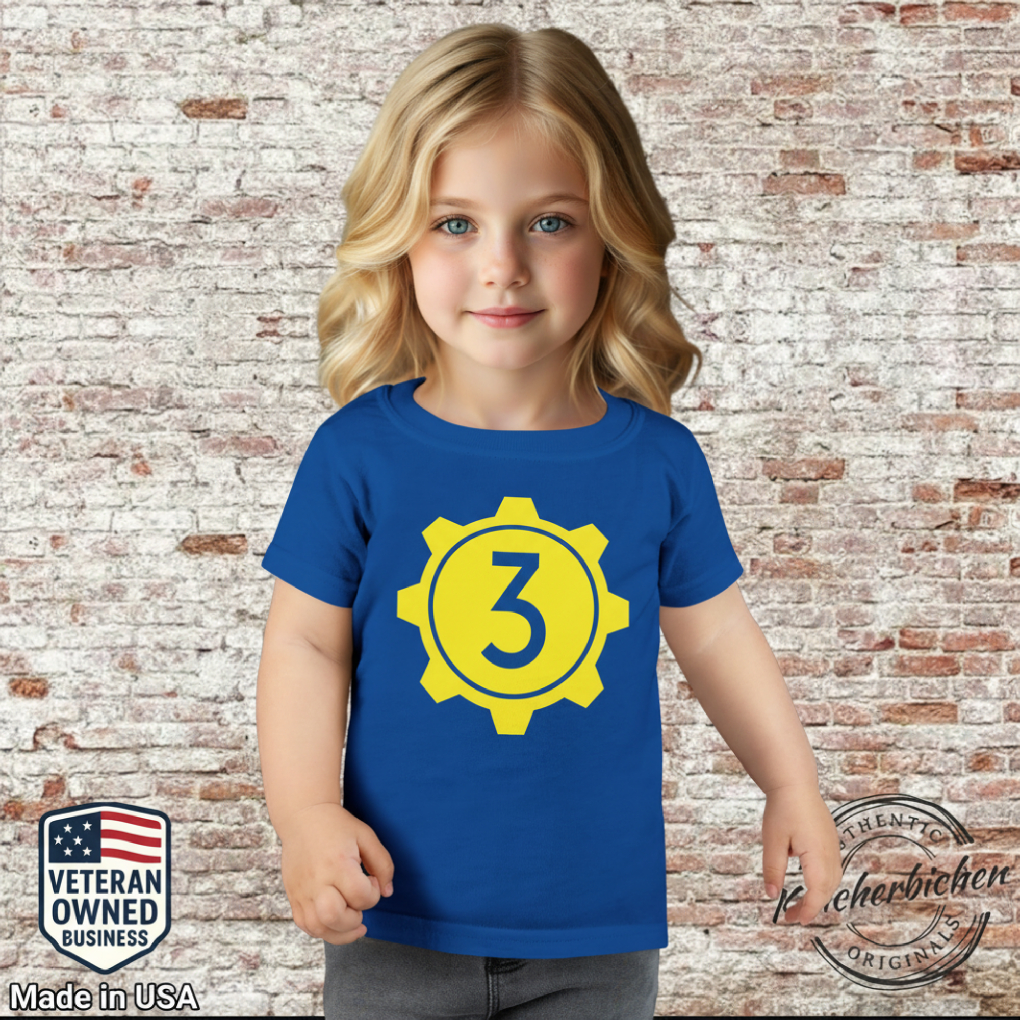 Vault Dweller Toddler T-Shirt — Number Birthday Tee product thumbnail image