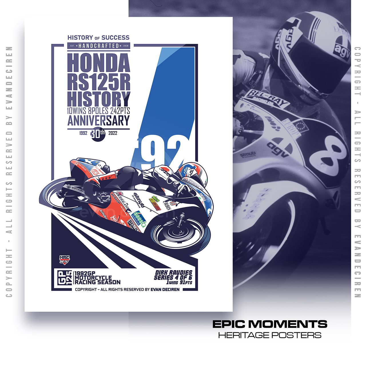 Dirk Raudies 1992 | Honda RS125R History product thumbnail image Dirk Raudies 1992 | Honda RS125R History product thumbnail image