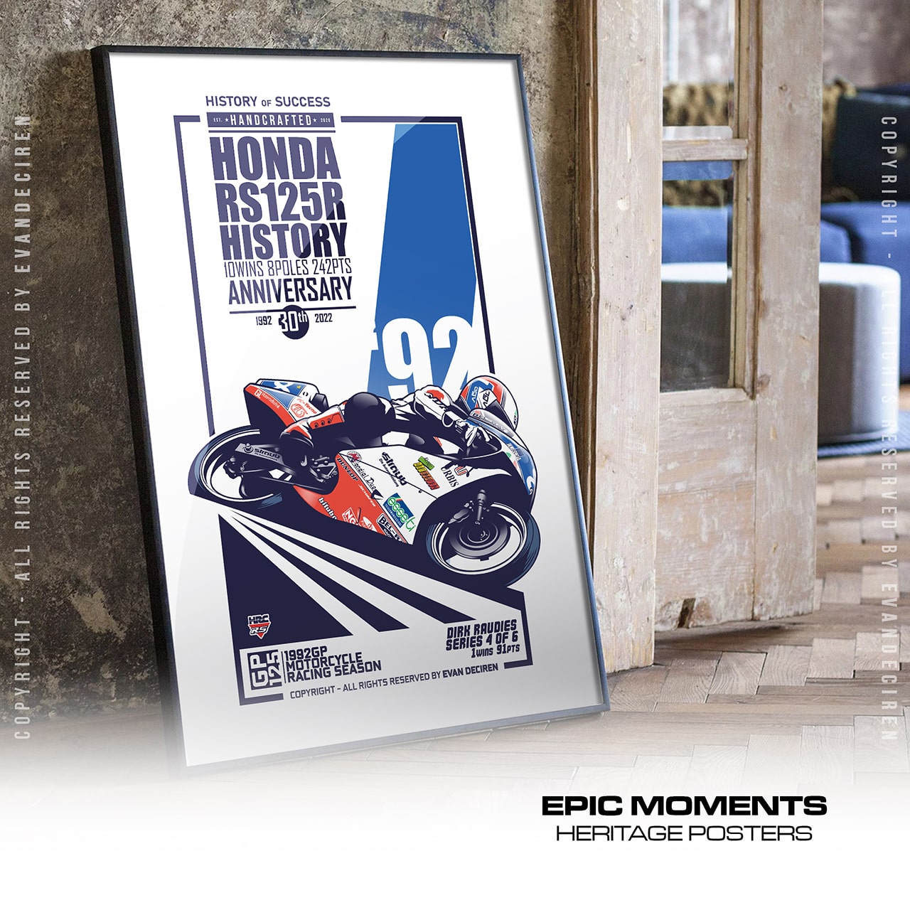 Dirk Raudies 1992 | Honda RS125R History product thumbnail image Dirk Raudies 1992 | Honda RS125R History product thumbnail image