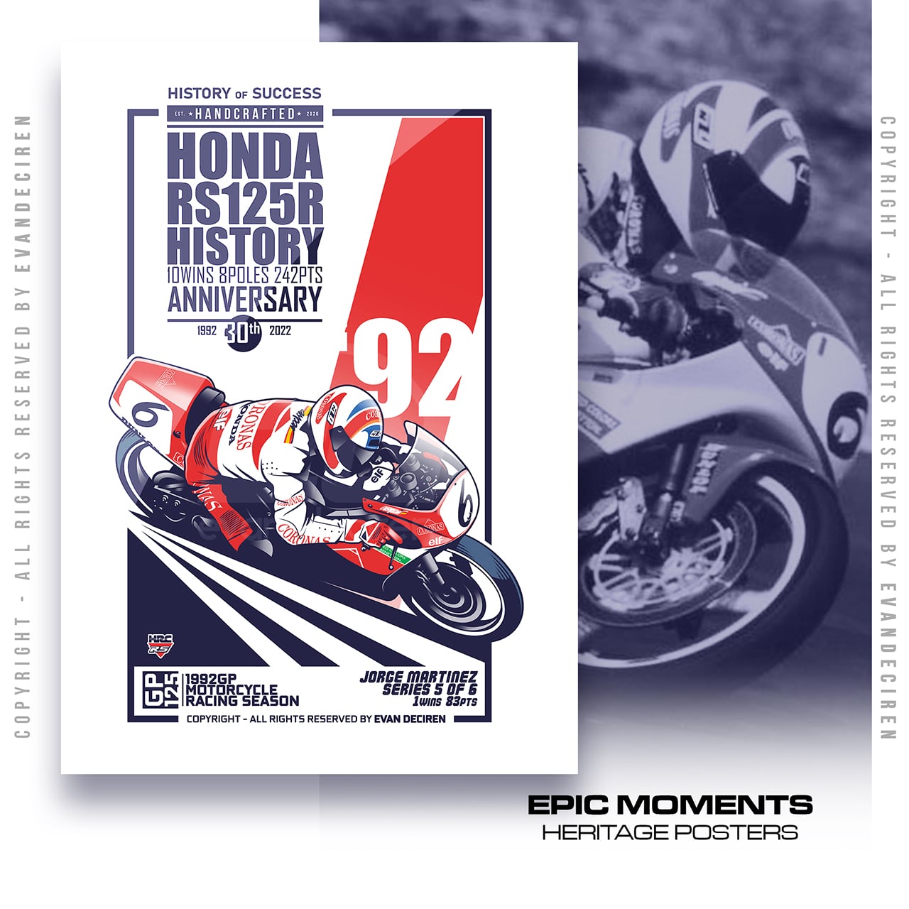 Jorge Martinez 1992 | Honda RS125R History product thumbnail image Jorge Martinez 1992 | Honda RS125R History product thumbnail image