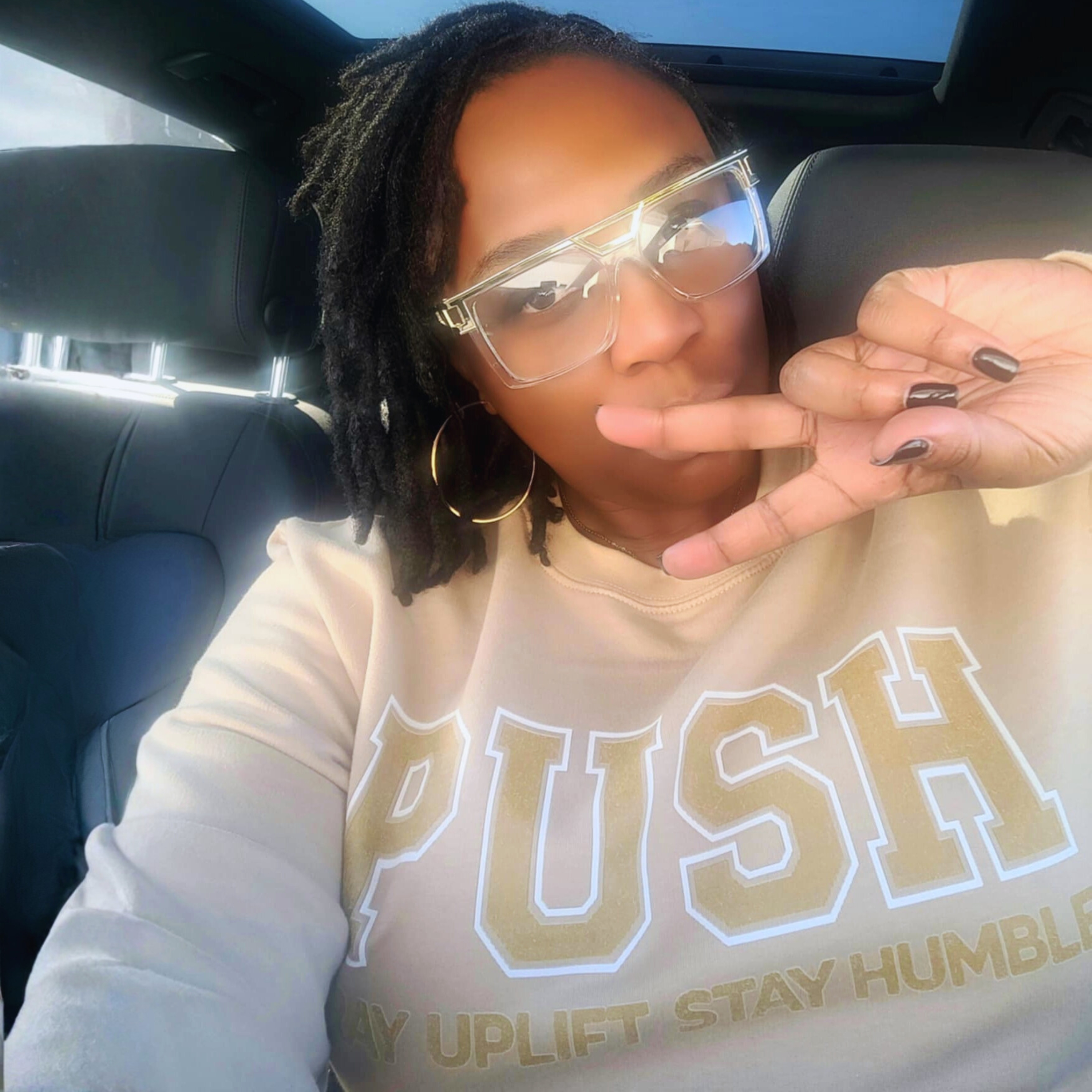 Unisex "PUSH" Revamp/Desert Sand Sweatshirt product thumbnail image