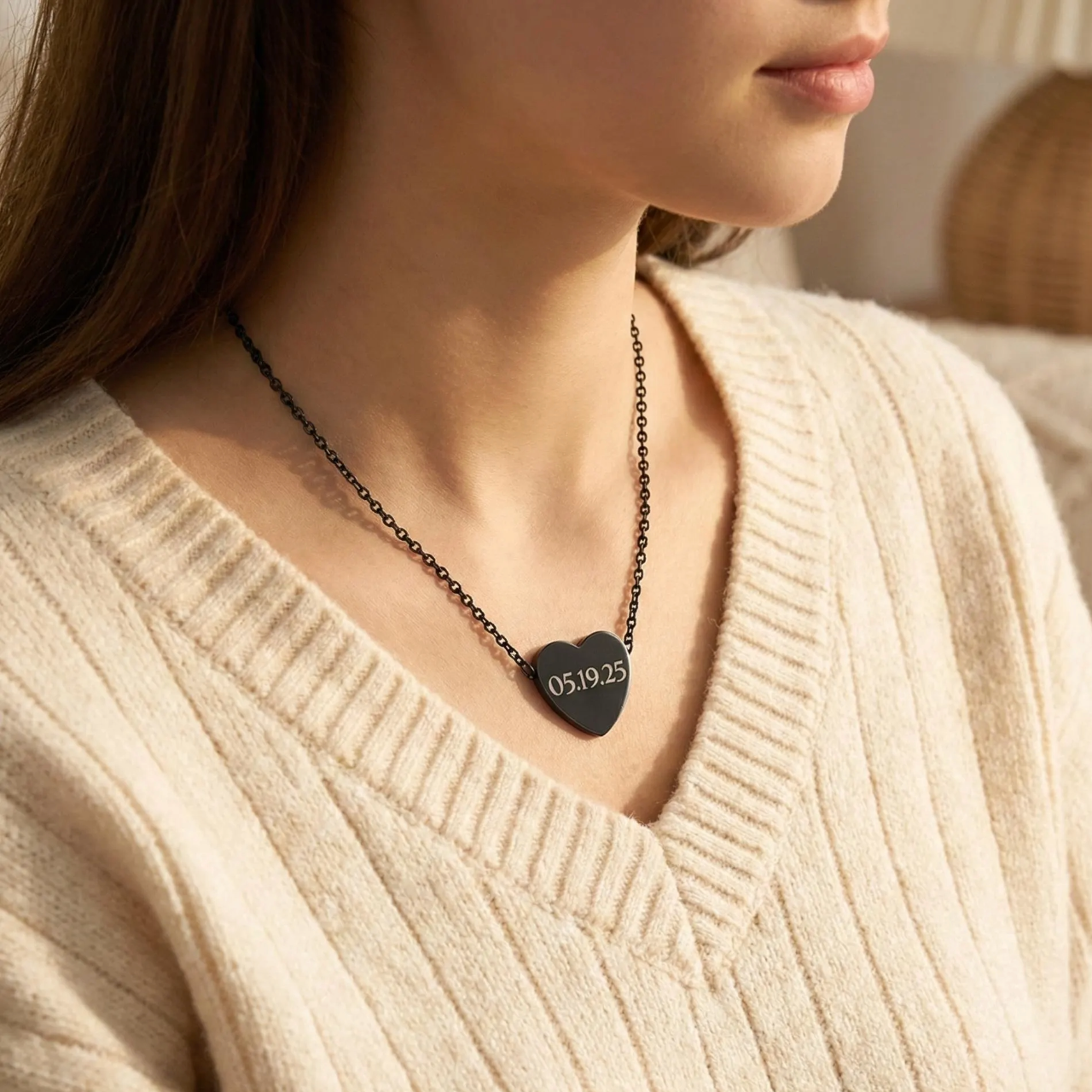 Engraved Heart Necklace