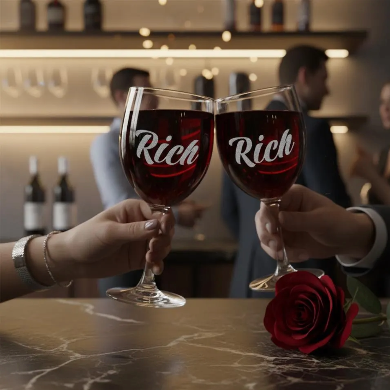 Engraved Rich Wine Glass product thumbnail image Engraved Rich Wine Glass product thumbnail image