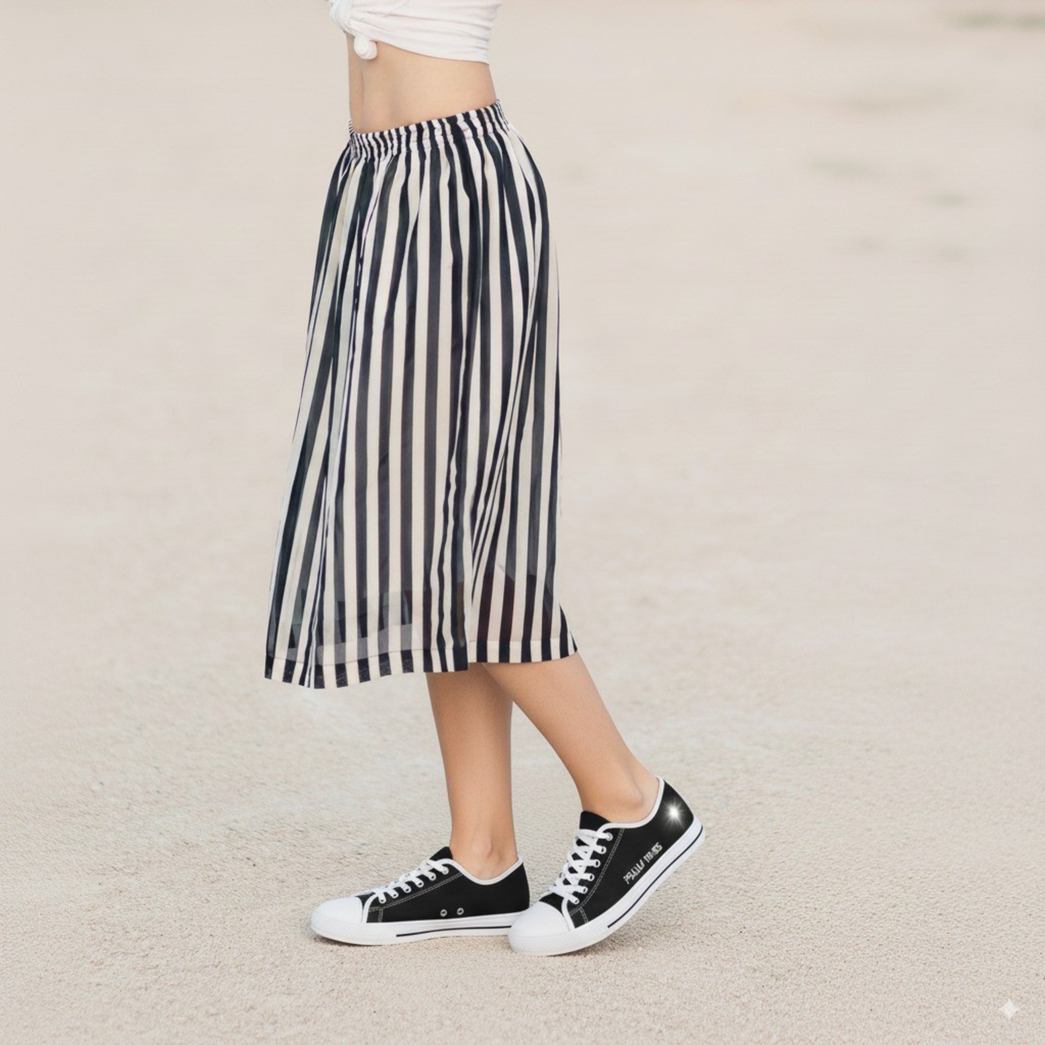 Classic Low Top White Canvas Sneakers with Psalm 119:105 Bible Verse product thumbnail image