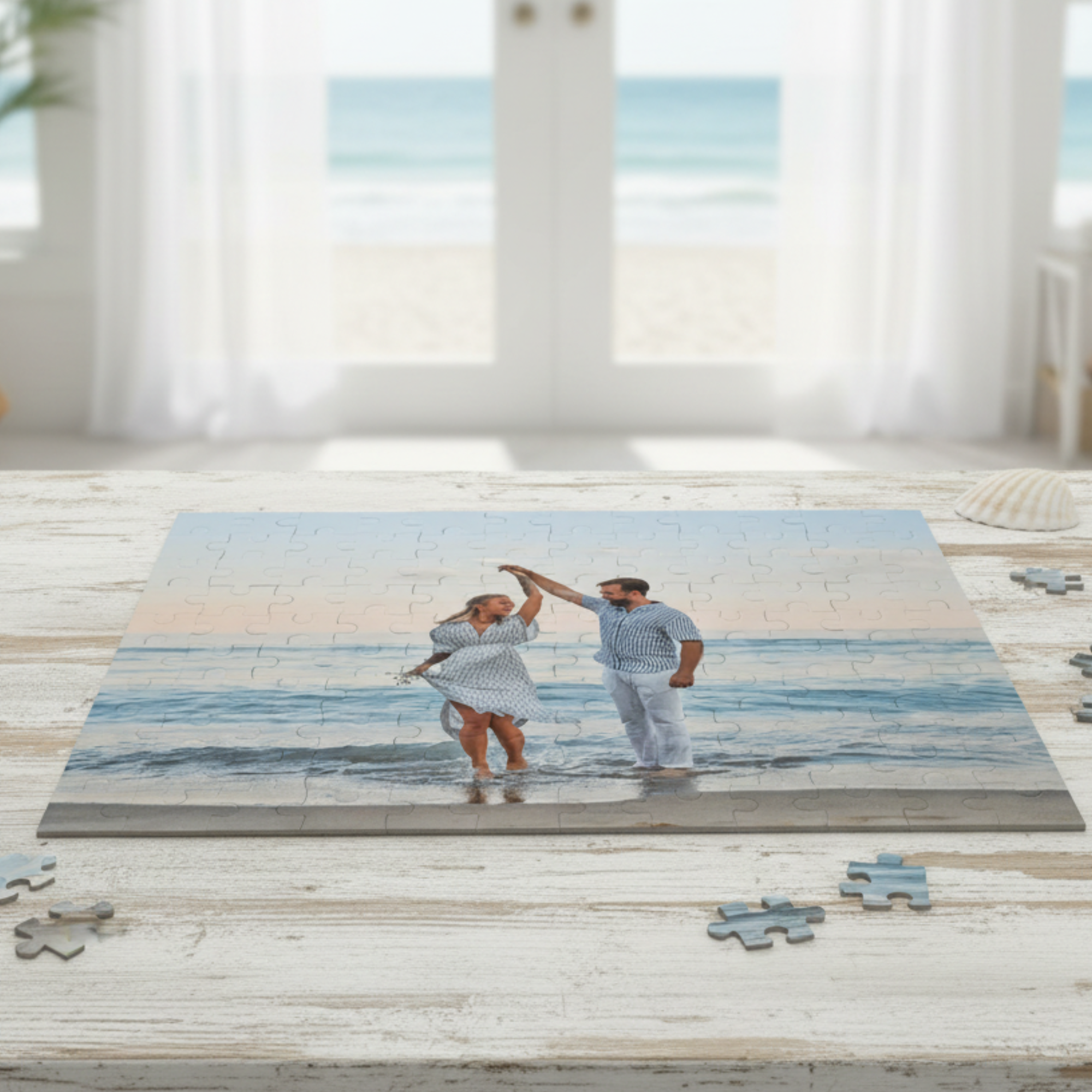 Custom Photo Puzzle Personalized Jigsaw Puzzle Gift, Couples Anniversary Wedding Engagement Memory Puzzle, Custom Picture Keepsake Gift product thumbnail image Custom Photo Puzzle Personalized Jigsaw Puzzle Gift, Couples Anniversary Wedding Engagement Memory Puzzle, Custom Picture Keepsake Gift product thumbnail image