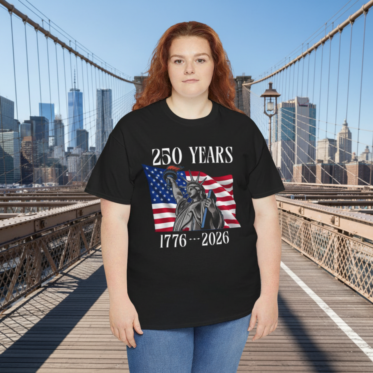 Statue of Liberty and Flag 250 Year Anniversary 1776-2026 T-Shirt product thumbnail image Statue of Liberty and Flag 250 Year Anniversary 1776-2026 T-Shirt product thumbnail image