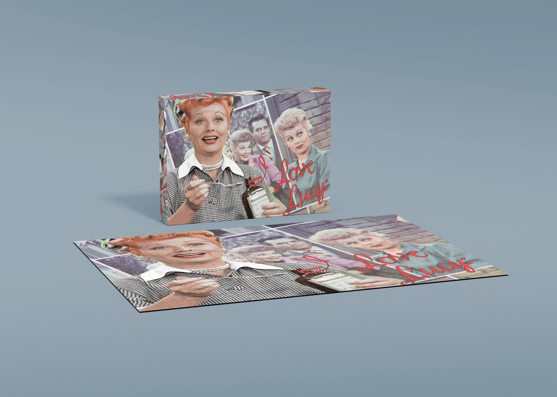 I Love Lucy Jigsaw Puzzle — Retro TV Classic (110/252/520/1014 pcs) product thumbnail image I Love Lucy Jigsaw Puzzle — Retro TV Classic (110/252/520/1014 pcs) product thumbnail image