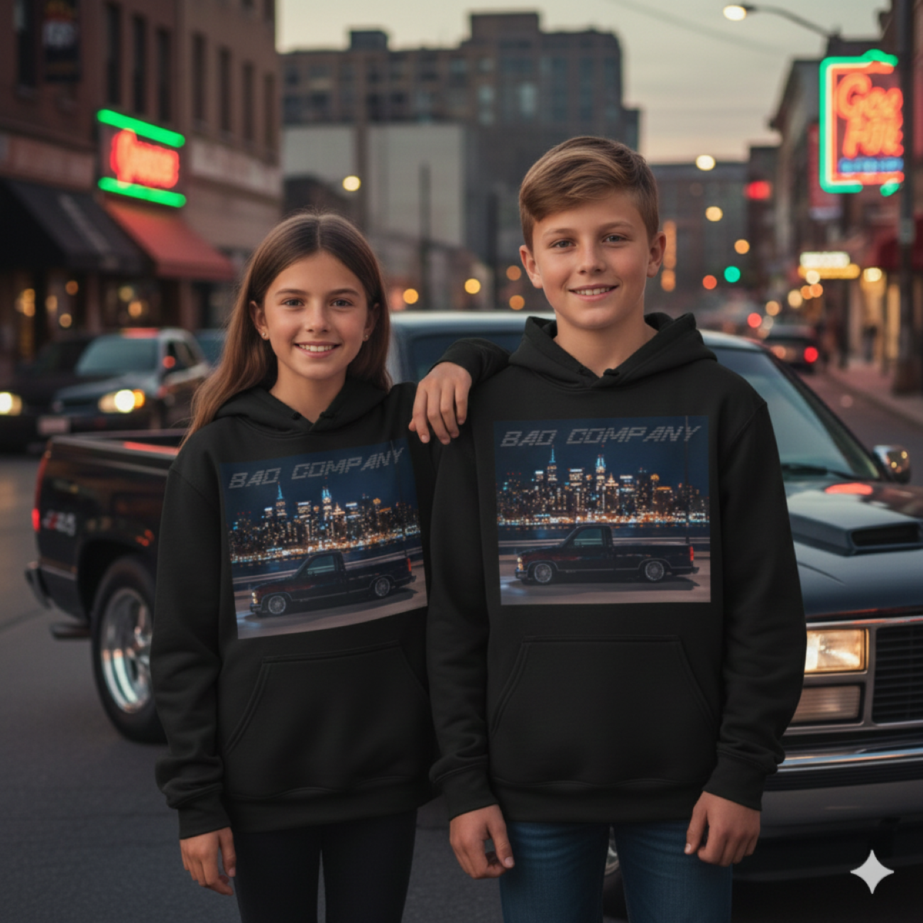 "Bad Company" Youth Hoodie  product thumbnail image