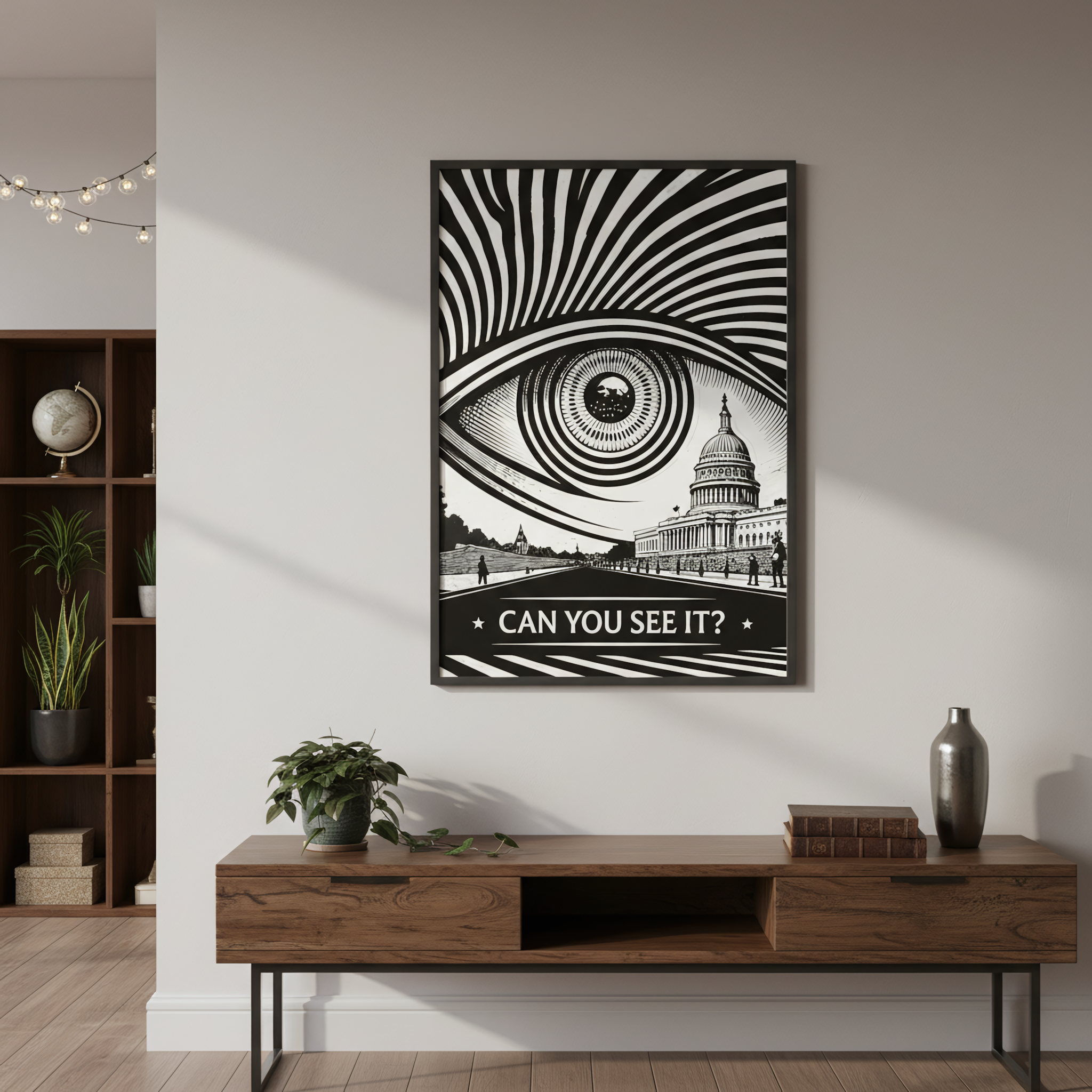 Surveillance Eye Over Capitol Poster – Conspiracy Wall Art, Black and White Political Art Print, Esoteric Truth Seeker Decor – Can You See It? product thumbnail image Surveillance Eye Over Capitol Poster – Conspiracy Wall Art, Black and White Political Art Print, Esoteric Truth Seeker Decor – Can You See It? product thumbnail image