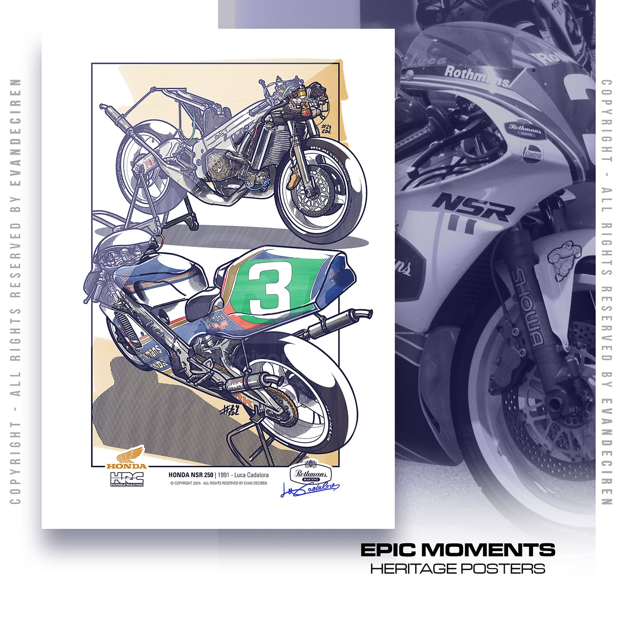 Honda NSR250 1991 | Luca Cadalora