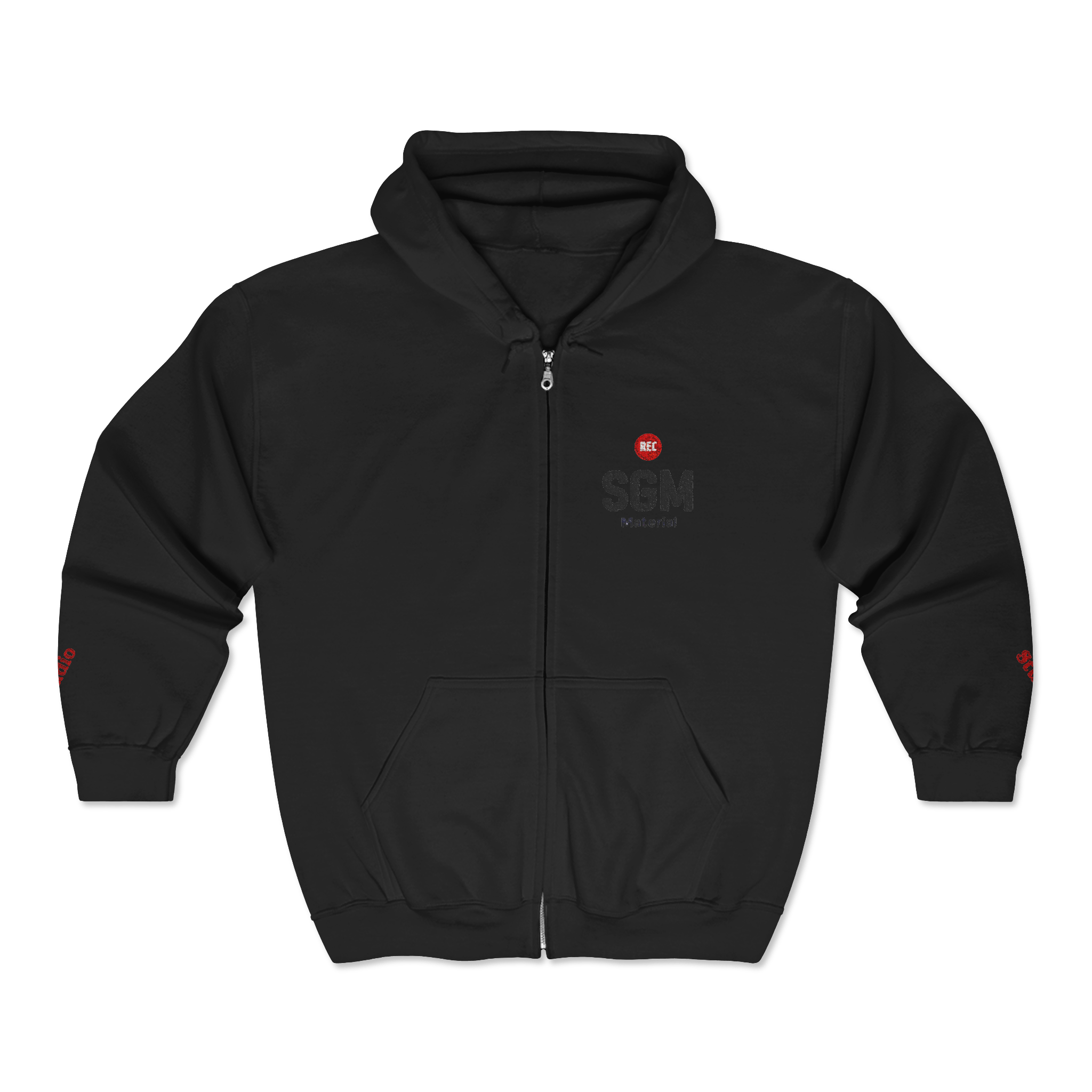 Zip Hoodie — 'REC SGM Material'  Full-Zip Sweatshirt product thumbnail image