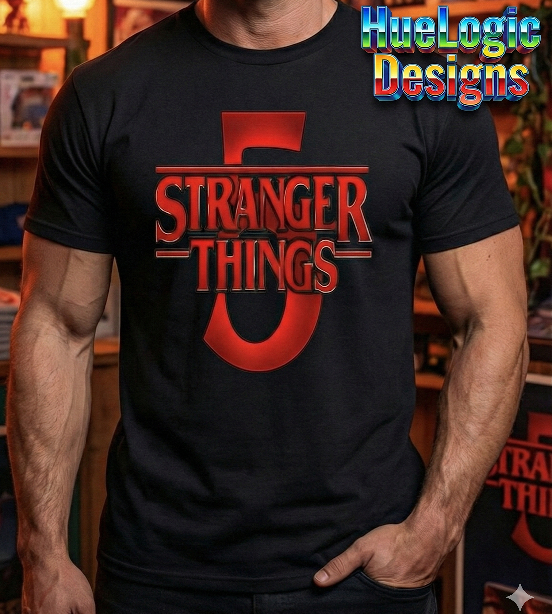 Stranger Things 5 Shirt | Season 5 Graphic Tee | Horror Sci-Fi TV Fan Shirt