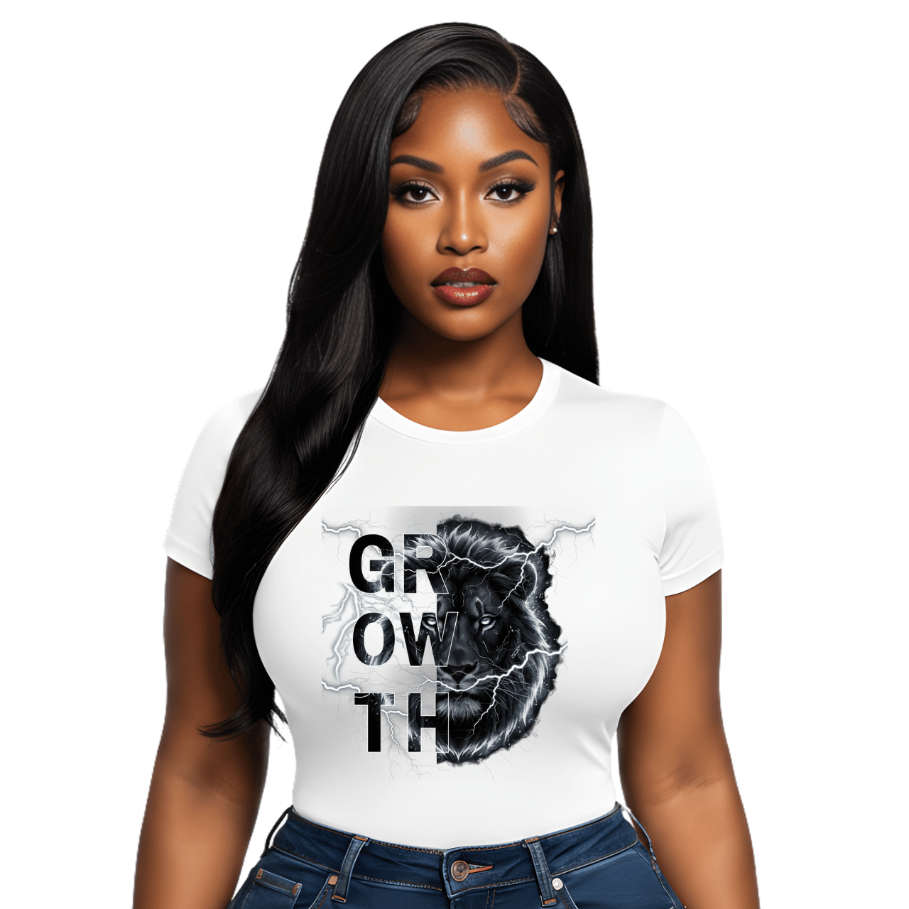 Lion Growth Tee — Power in Progress | Purpose-Driven Streetwear product thumbnail image Lion Growth Tee — Power in Progress | Purpose-Driven Streetwear product thumbnail image