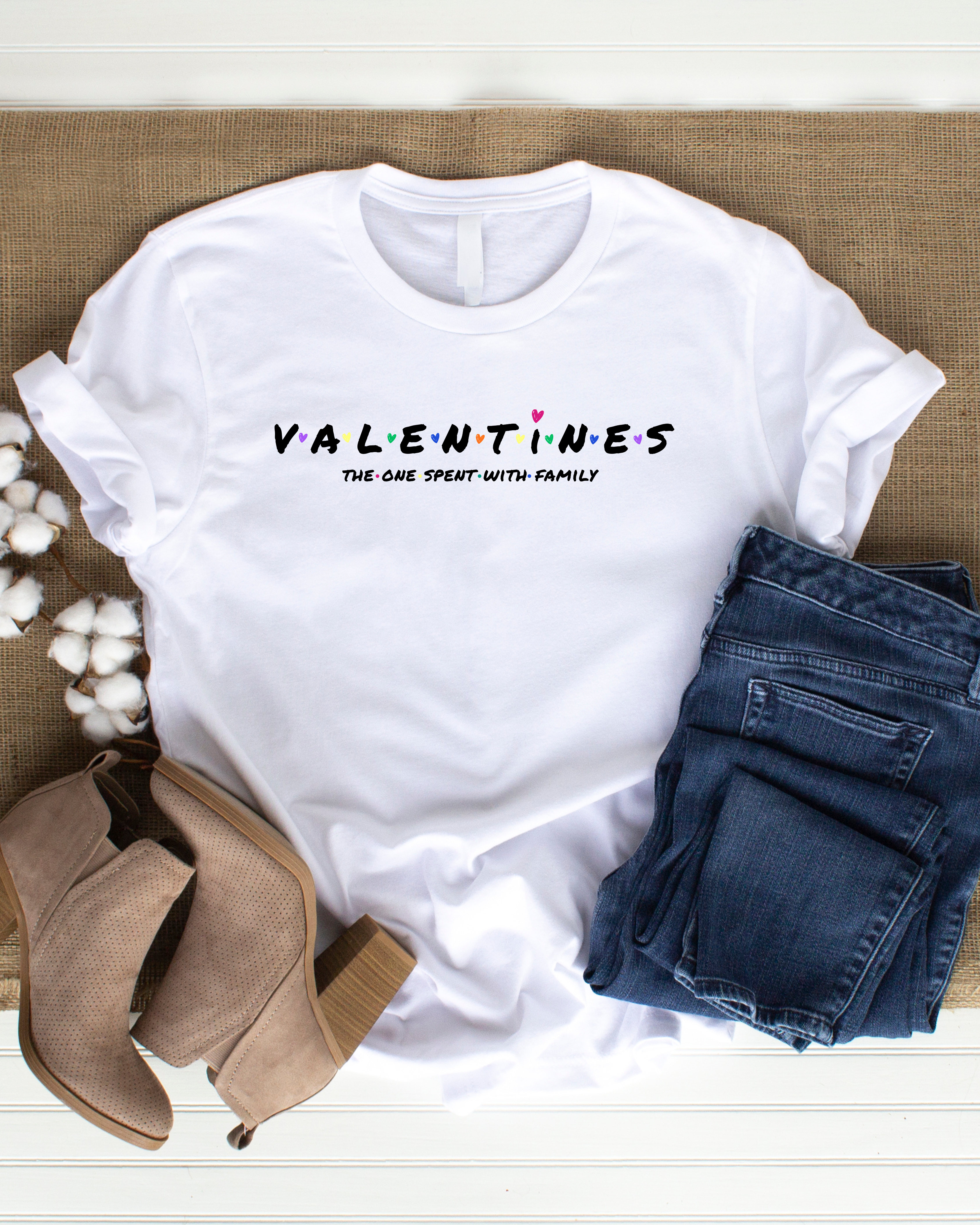 Black letters-Valentines Family Trip T-Shirt — 'Families That Travel Together' Matching Tee product thumbnail image