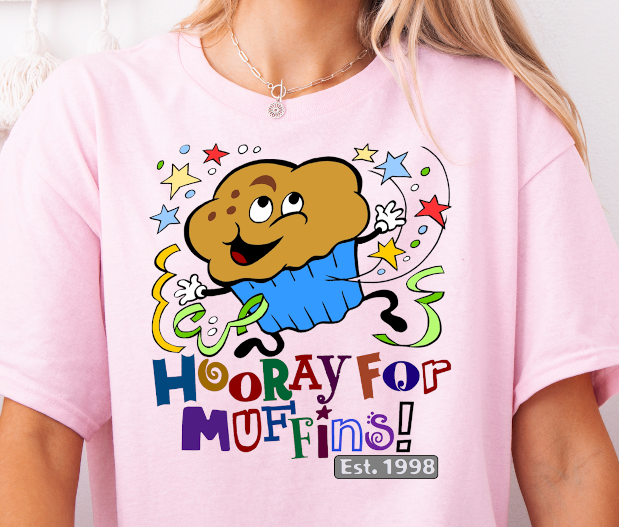 Hooray for Muffins - Heavy Cotton Tee, Funny Tee Shirts, Cute Tee Shirts, Silly Tee Shirts, Muffins product thumbnail image