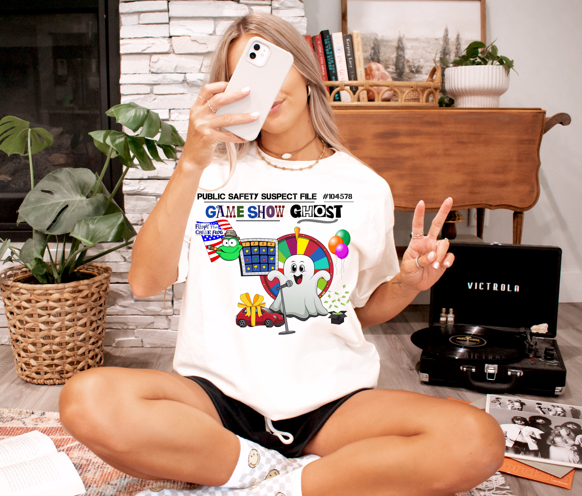 Game Show Ghost - Heavy Cotton Tee, Funny Tee Shirts, Cute Tee Shirts, Silly Tee Shirts, Game Show, Ghost product thumbnail image