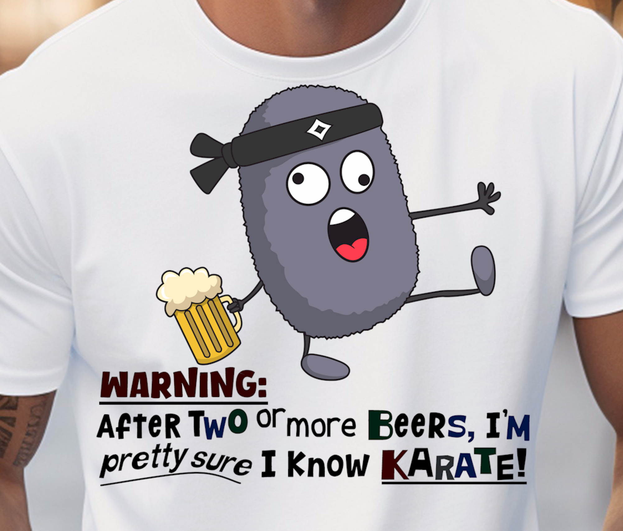 I'm Pretty Sure I Know Karate  - Heavy Cotton Tee, Funny Tee Shirts, Cute Tee Shirts, Silly Tee Shirts, Drunk, Karate