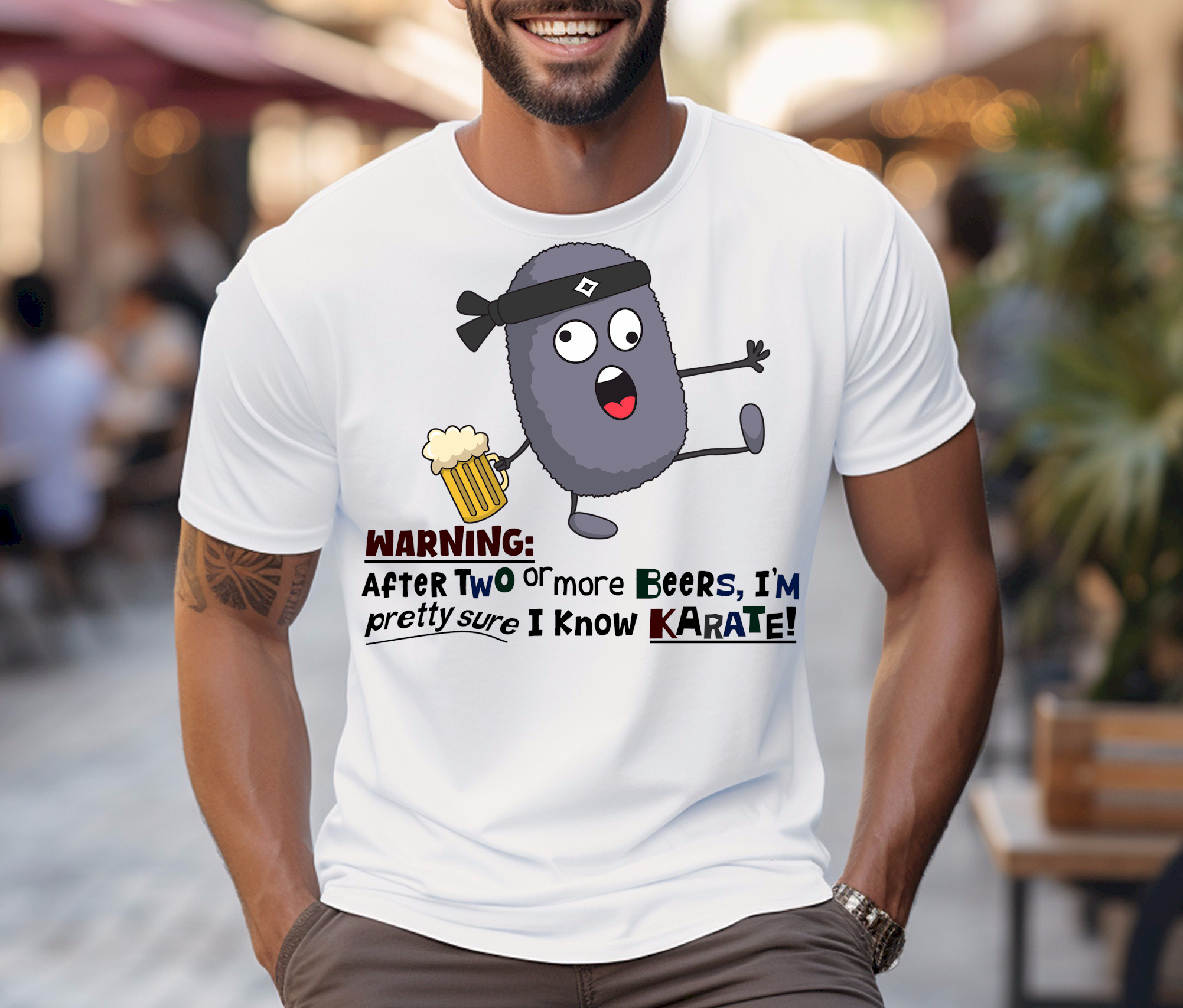 I'm Pretty Sure I Know Karate  - Heavy Cotton Tee, Funny Tee Shirts, Cute Tee Shirts, Silly Tee Shirts, Drunk, Karate product thumbnail image