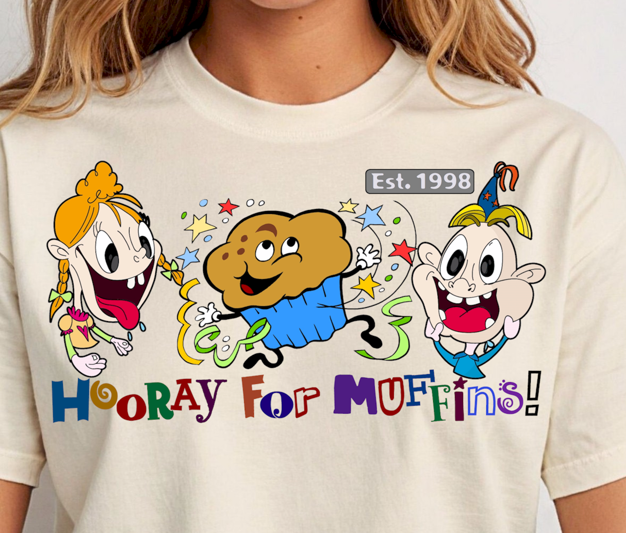 Hooray for Muffins - Muffin Party - Heavy Cotton Tee, Funny Tee Shirts, Cute Tee Shirts, Silly Tee Shirts, Muffins, Party product thumbnail image