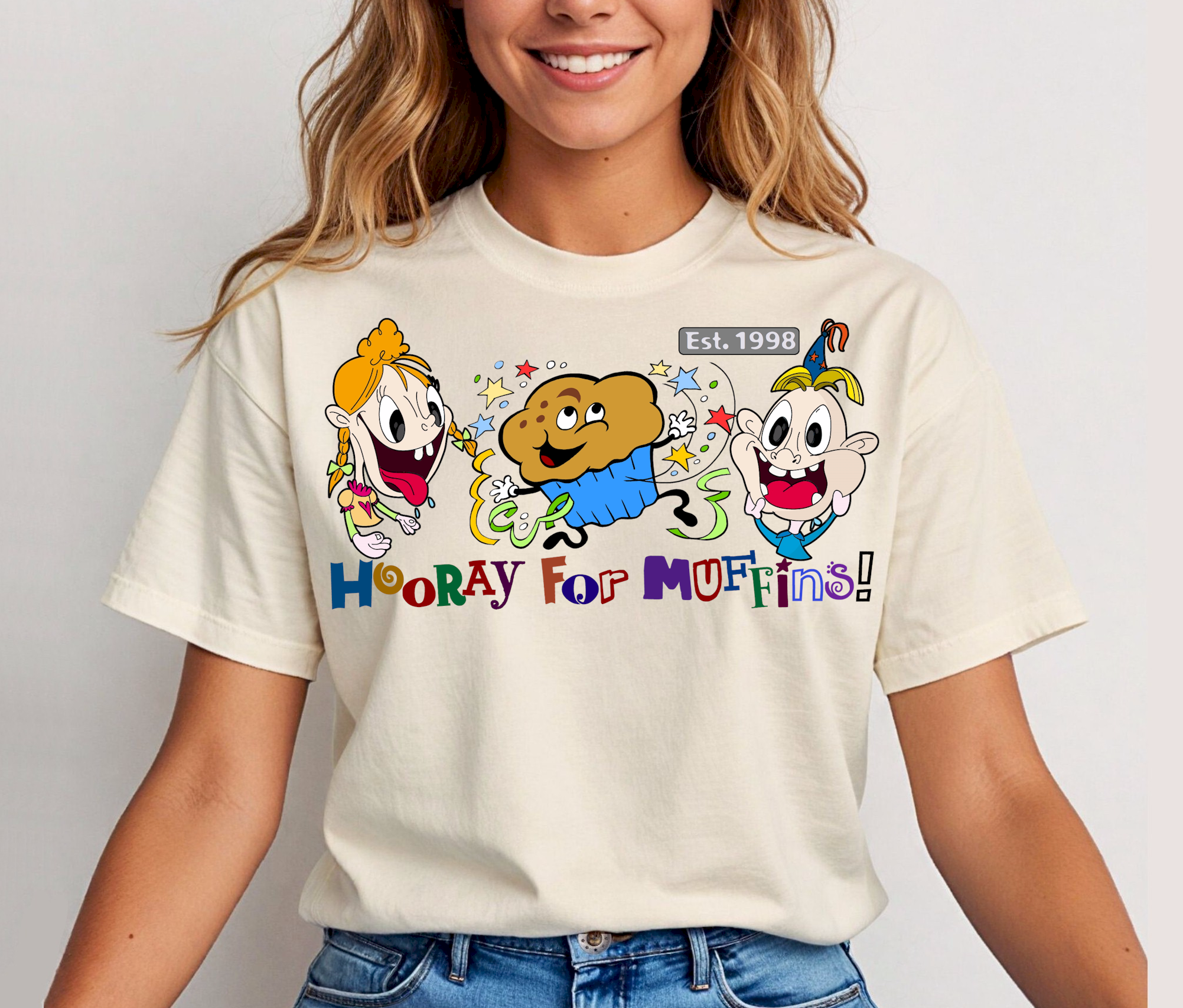 Hooray for Muffins - Muffin Party - Heavy Cotton Tee, Funny Tee Shirts, Cute Tee Shirts, Silly Tee Shirts, Muffins, Party product thumbnail image Hooray for Muffins - Muffin Party - Heavy Cotton Tee, Funny Tee Shirts, Cute Tee Shirts, Silly Tee Shirts, Muffins, Party product thumbnail image