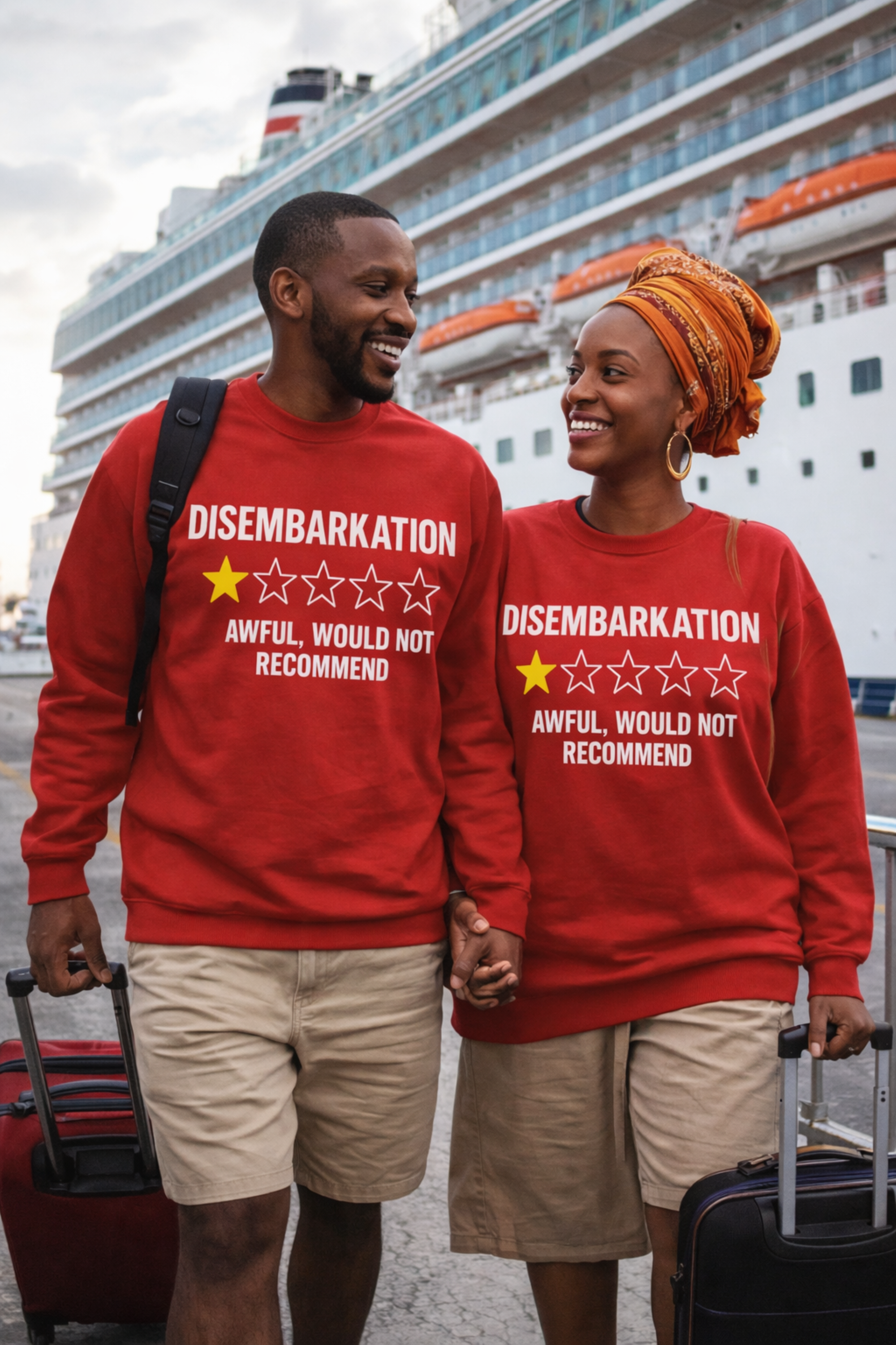 Disembarkation Cruise Sweatshirt | Cozy Fall Apparel product thumbnail image Disembarkation Cruise Sweatshirt | Cozy Fall Apparel product thumbnail image