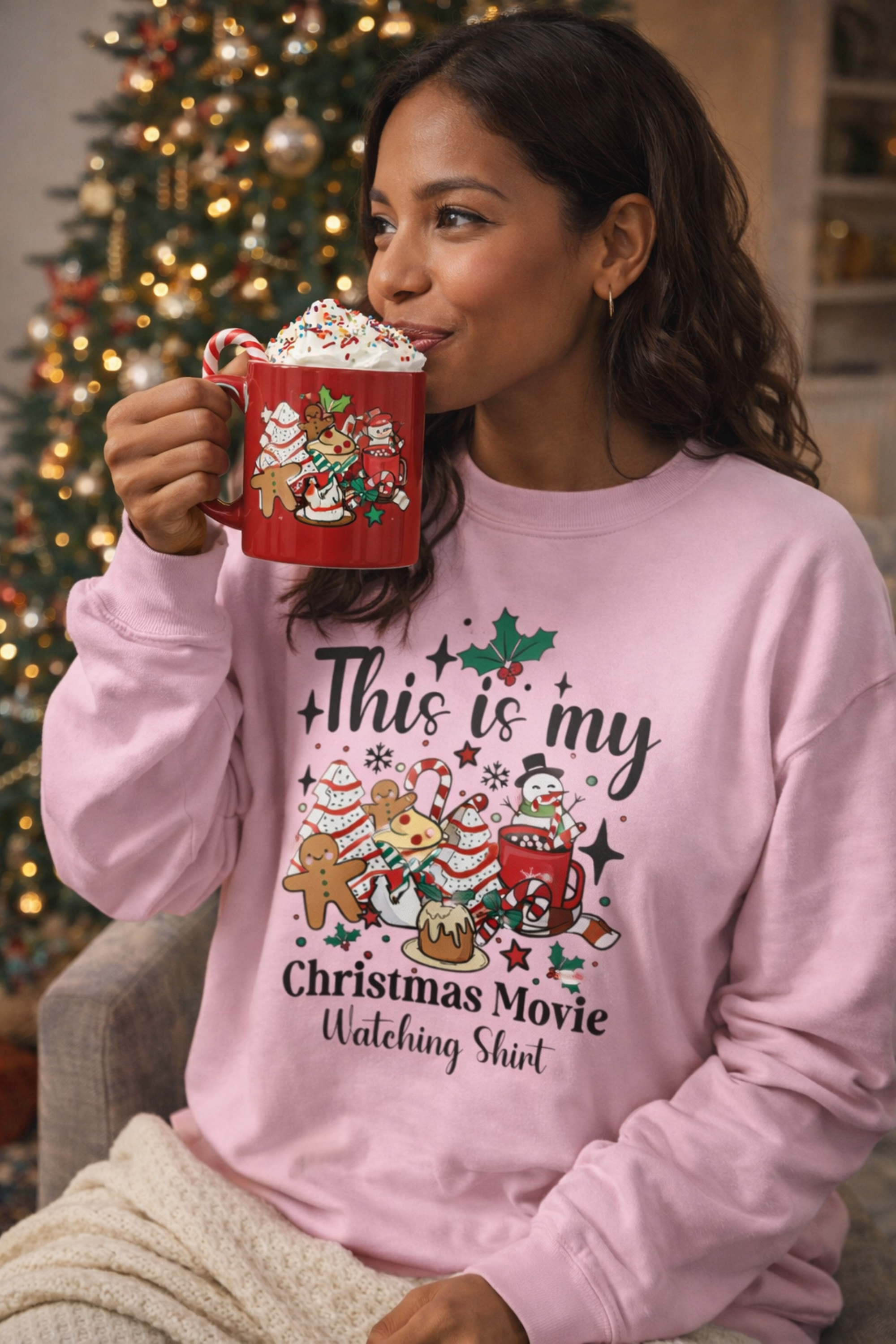This is My Christmas Movie Watching Sweatshirt product thumbnail image