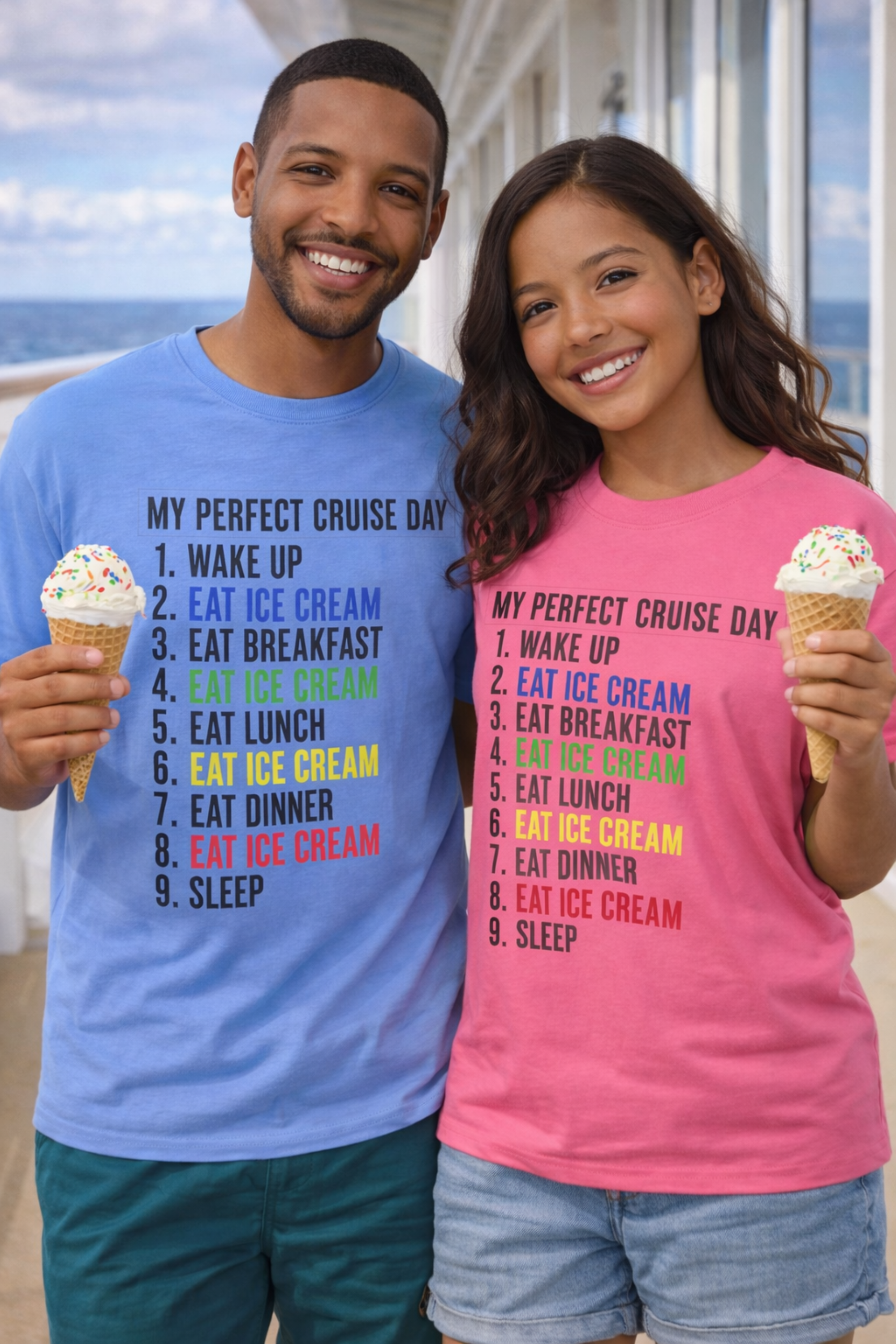 Cruise Day T-Shirt: Ice Cream Perfect Day  
