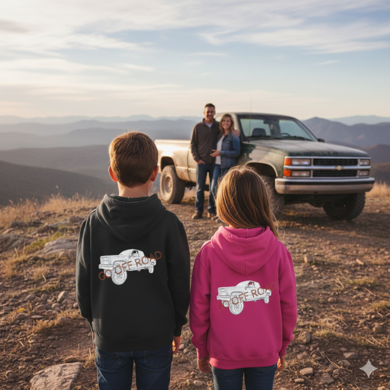 "Go Off Road" Youth Hoodie product thumbnail image