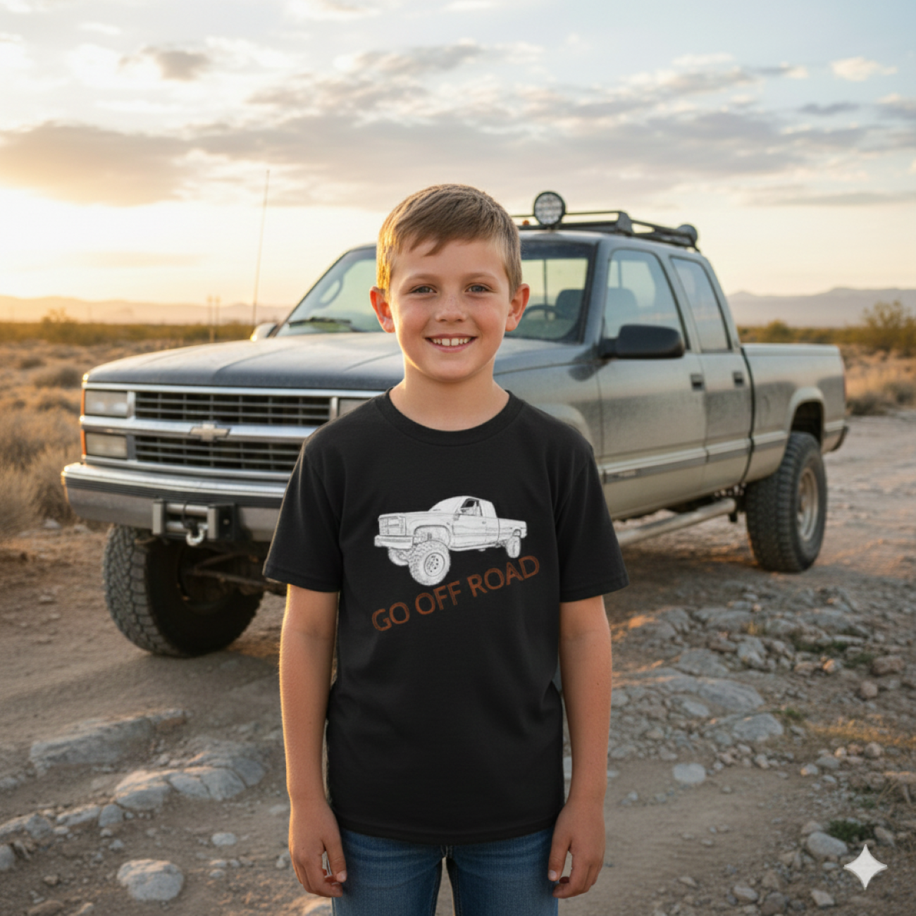 "Go Off Road" Youth Tee Shirt product thumbnail image "Go Off Road" Youth Tee Shirt product thumbnail image