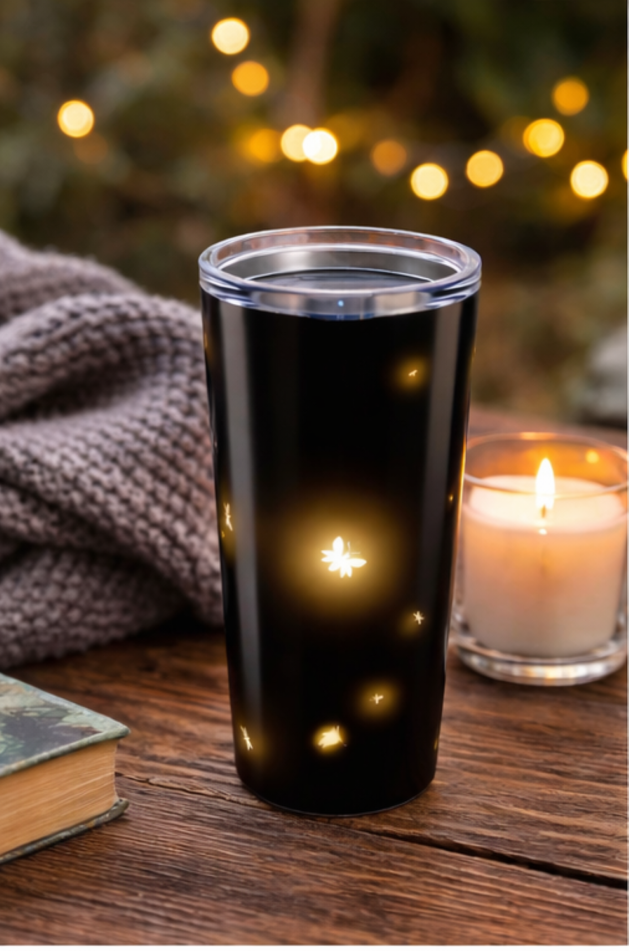 Firefly Night 20oz Tumbler — Glowing Insect Lights Stainless Steel Travel Cup product thumbnail image Firefly Night 20oz Tumbler — Glowing Insect Lights Stainless Steel Travel Cup product thumbnail image