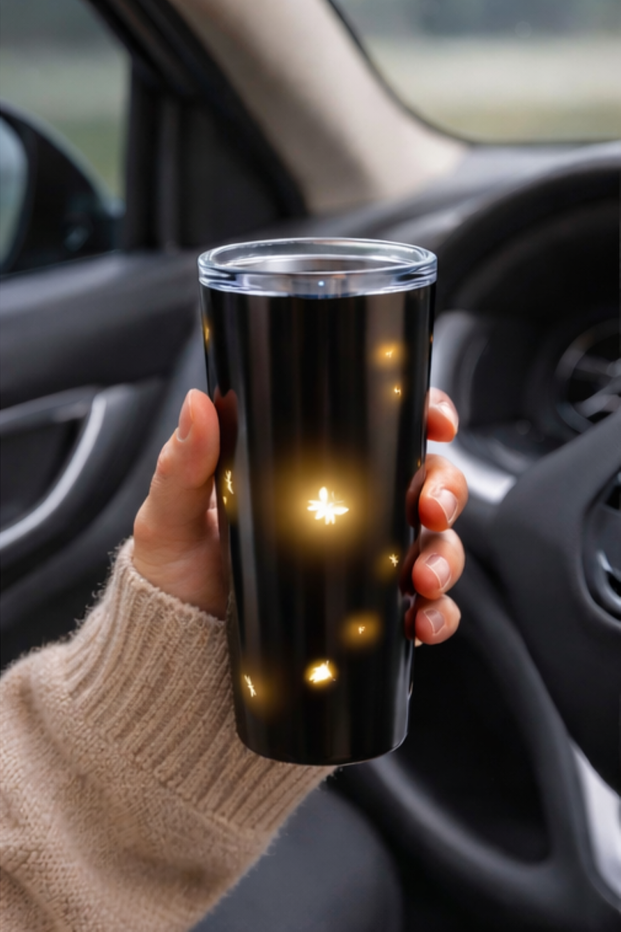 Firefly Night 20oz Tumbler — Glowing Insect Lights Stainless Steel Travel Cup product thumbnail image