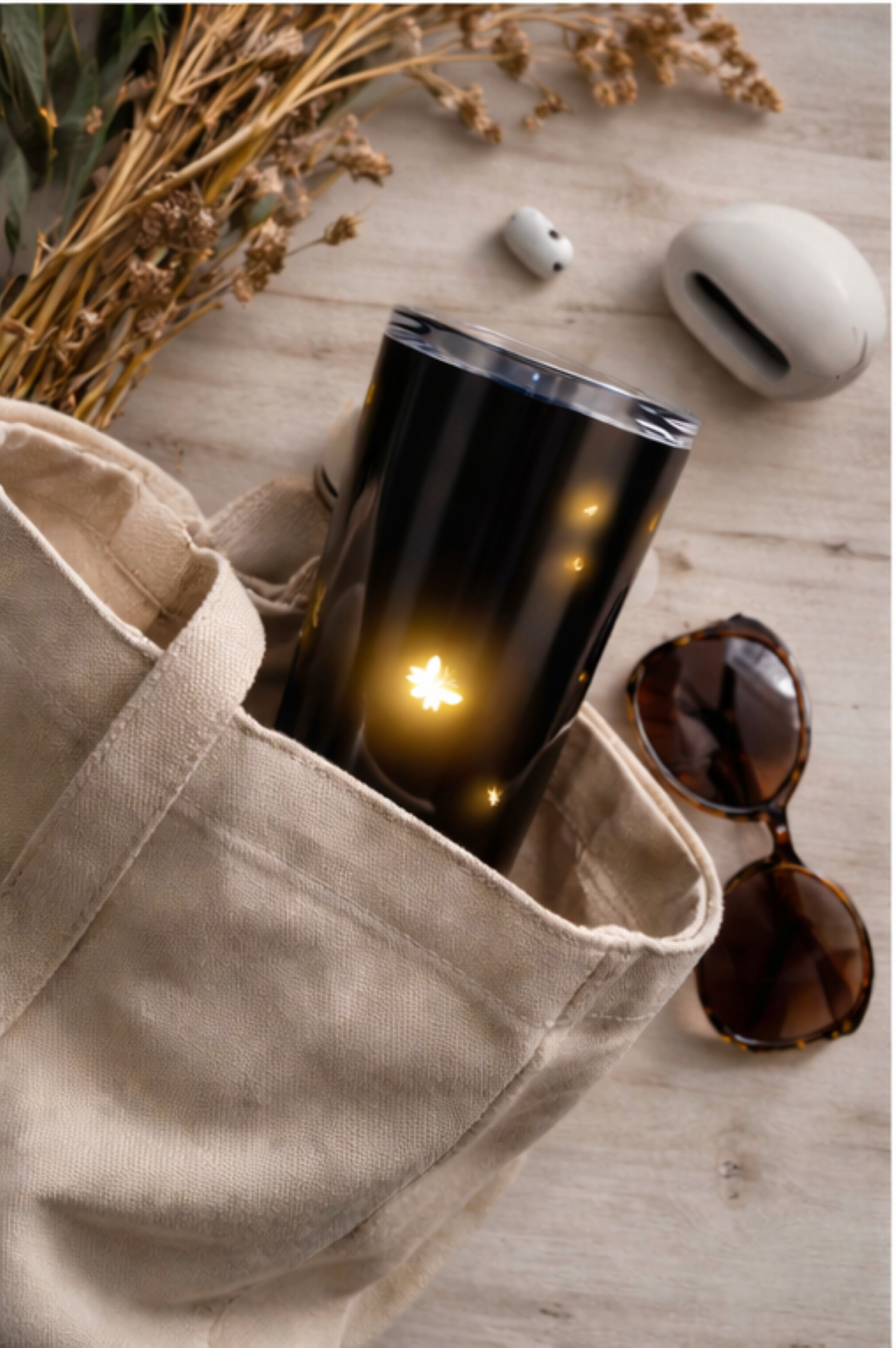 Firefly Night 20oz Tumbler — Glowing Insect Lights Stainless Steel Travel Cup product thumbnail image