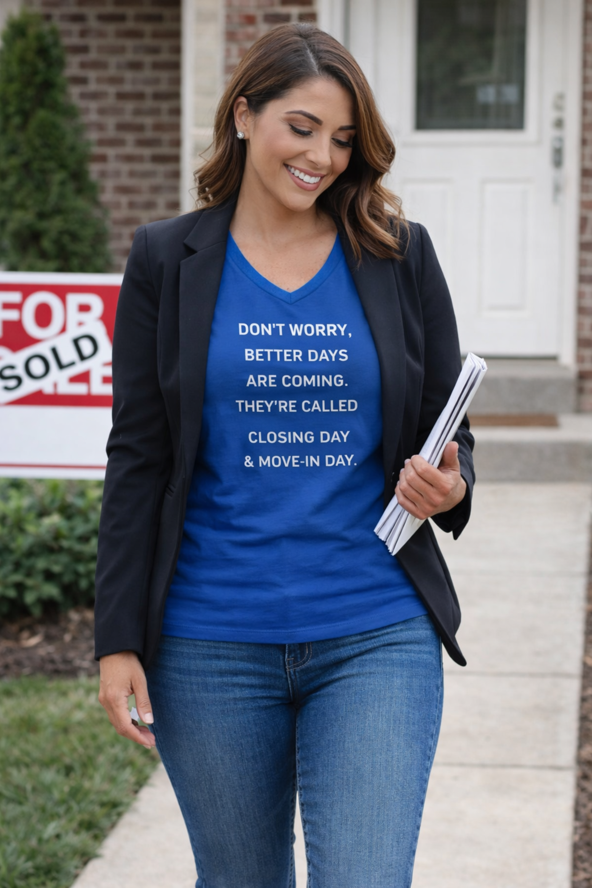 Better Days Are Coming -  Closing Day &amp; Moving Day V-neck Shirt
