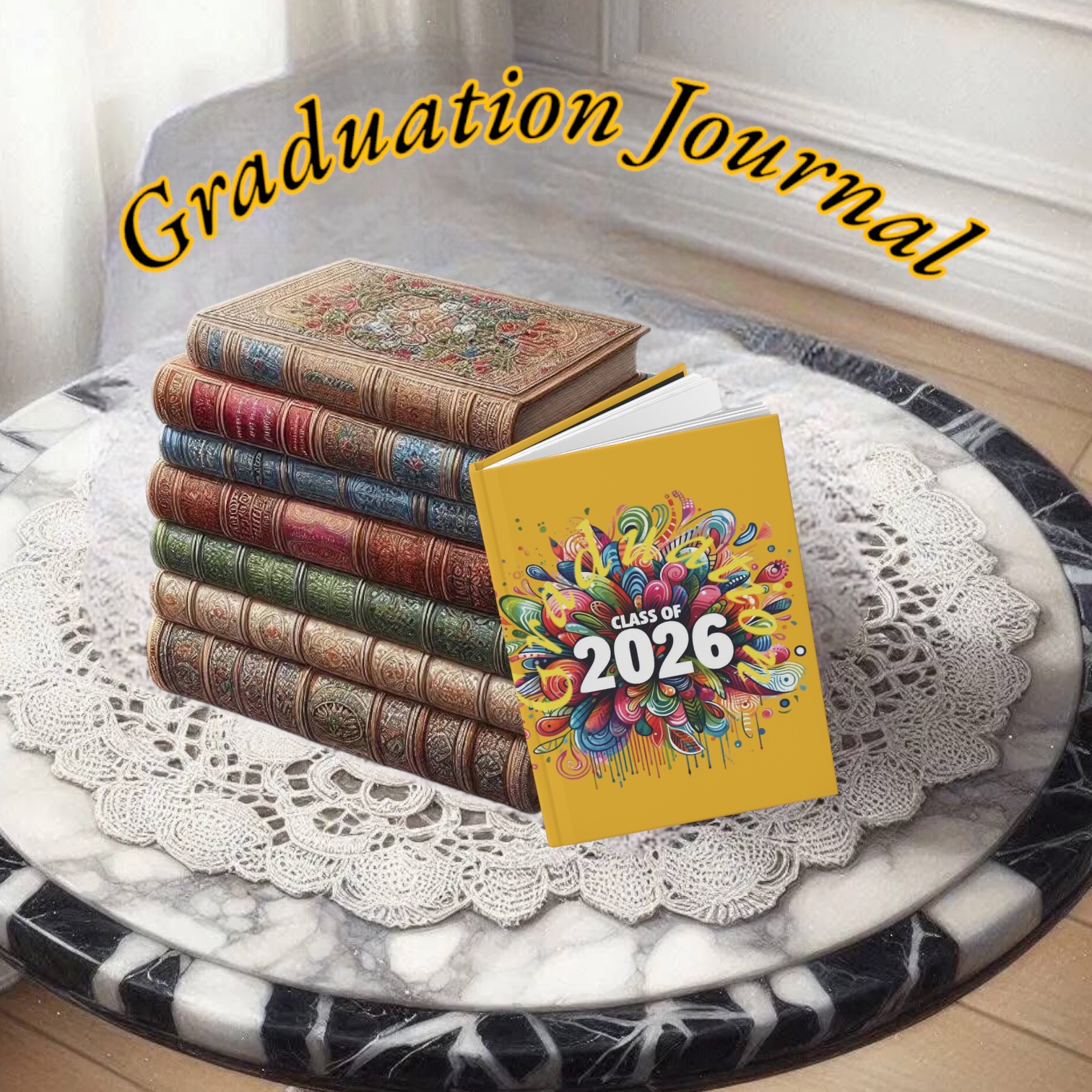 Class of 2026 Hardcover Journal — Colorful Graduation Keepsake product thumbnail image Class of 2026 Hardcover Journal — Colorful Graduation Keepsake product thumbnail image