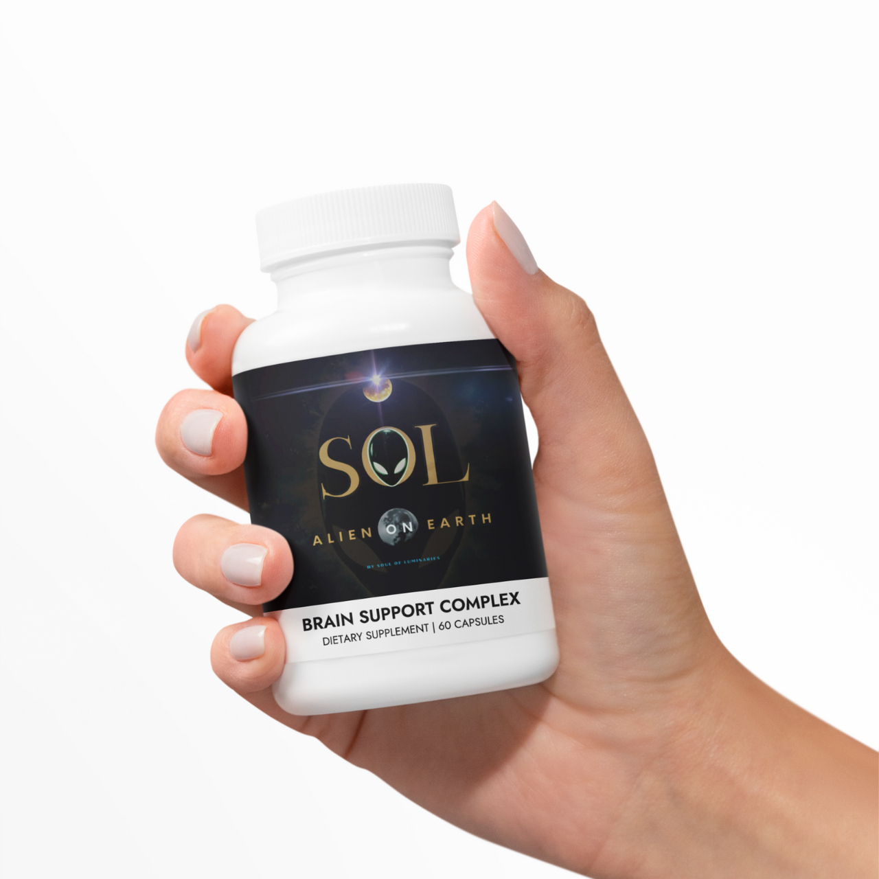 SOL &amp; Alien Brain Support Complex Supplement 60 Capsules | Brain Health - Enhance like E.T. product thumbnail image