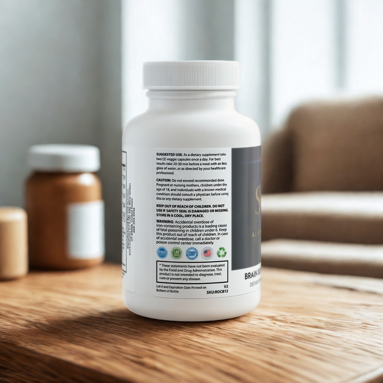 SOL & Alien Brain Support Complex Supplement 60 Capsules | Brain Health - Enhance like E.T. product thumbnail image SOL & Alien Brain Support Complex Supplement 60 Capsules | Brain Health - Enhance like E.T. product thumbnail image