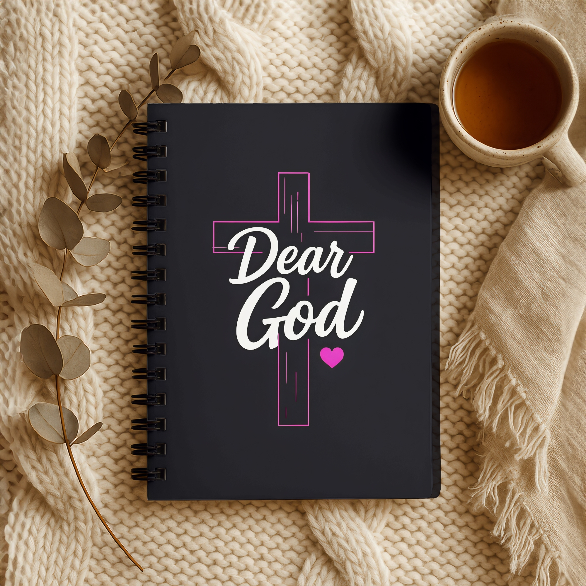 Dear God Prayer Journal Spiral Notebook with Cross Design product thumbnail image Dear God Prayer Journal Spiral Notebook with Cross Design product thumbnail image
